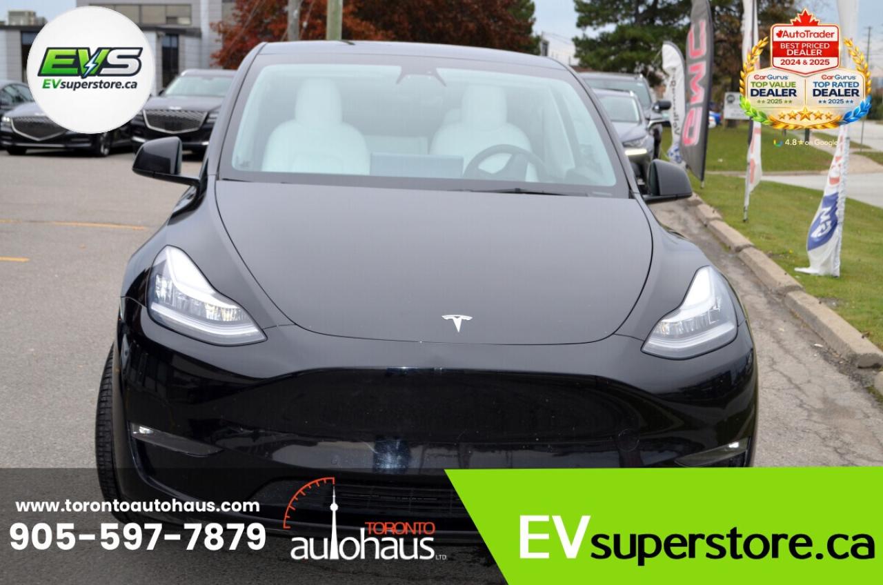 2023 Tesla Model Y LR AWD White Interior I EVSUPERSTORE.CA Photo