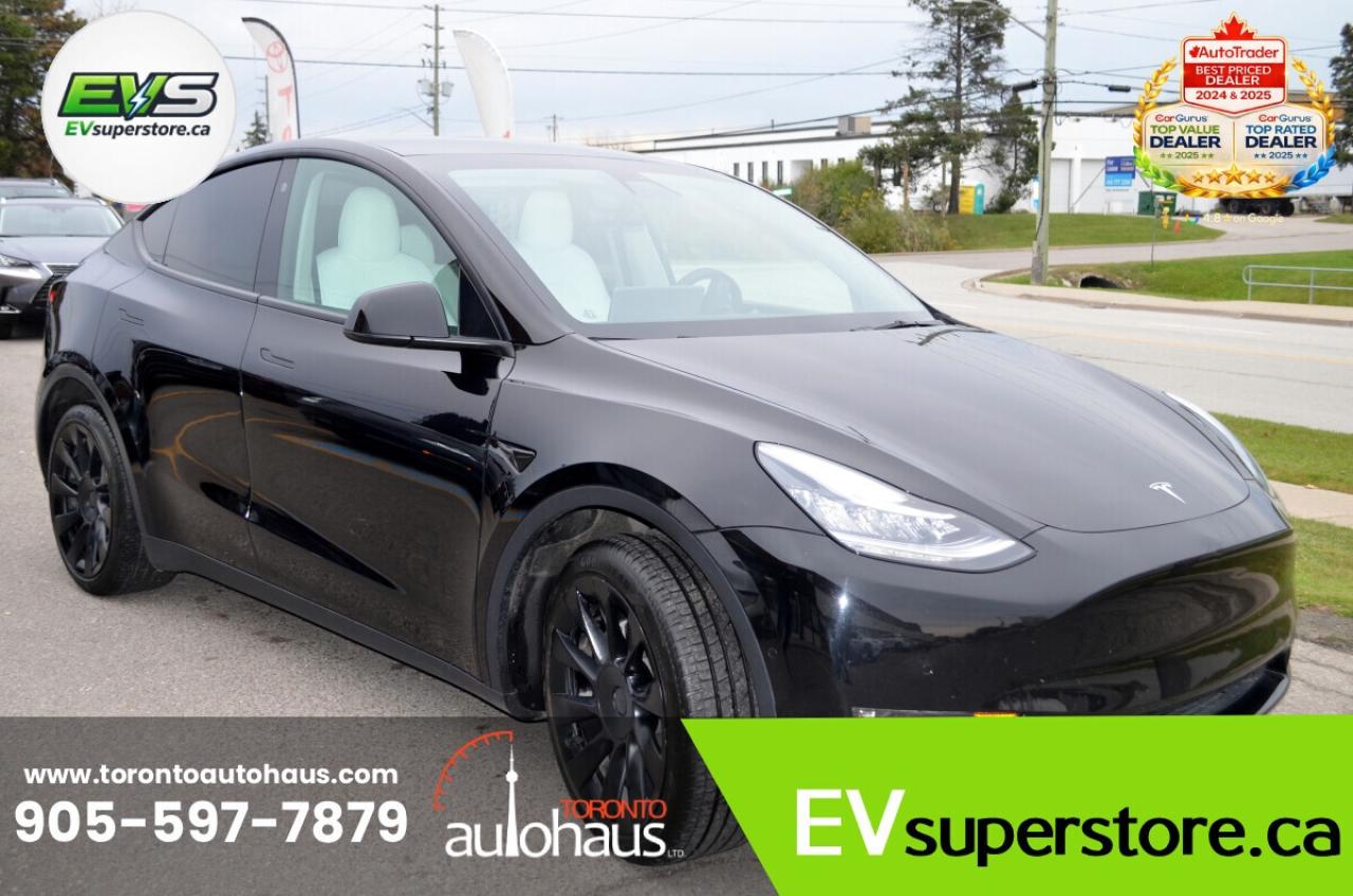 2023 Tesla Model Y LR AWD White Interior I EVSUPERSTORE.CA Photo