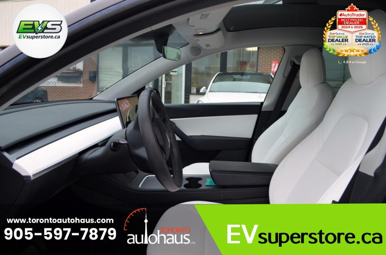 2023 Tesla Model Y LR AWD White Interior I EVSUPERSTORE.CA Photo
