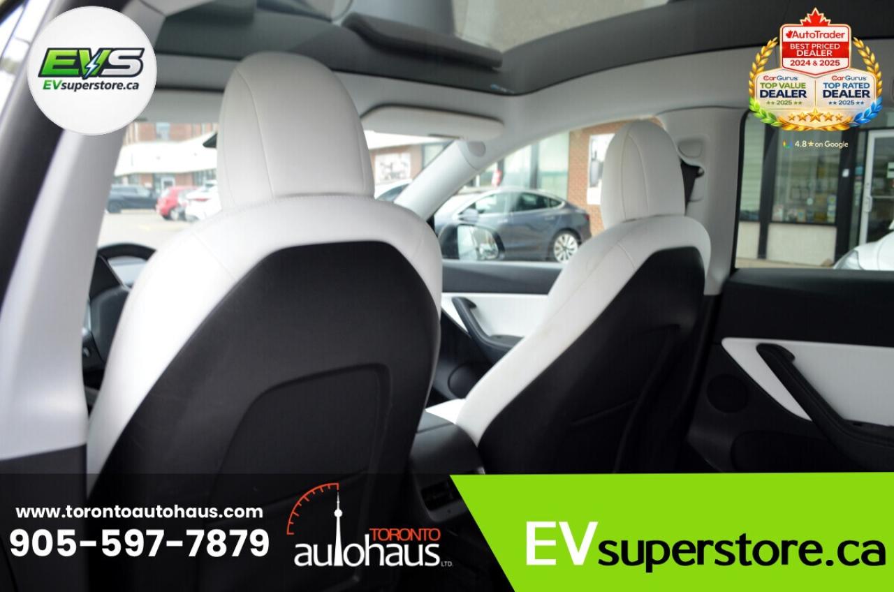 2023 Tesla Model Y LR AWD White Interior I EVSUPERSTORE.CA Photo