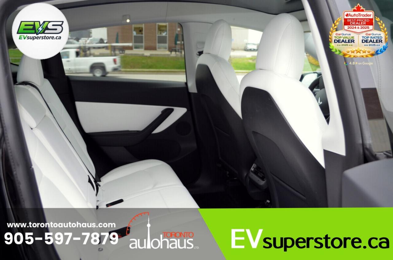 2023 Tesla Model Y LR AWD White Interior I EVSUPERSTORE.CA Photo