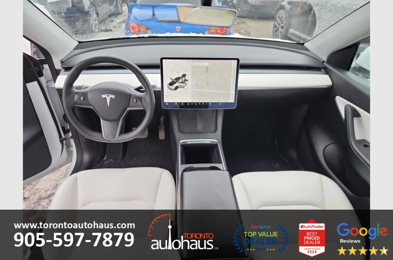2022 Tesla Model Y LR AWD White Interior I EVSUPERSTORE.CA Photo