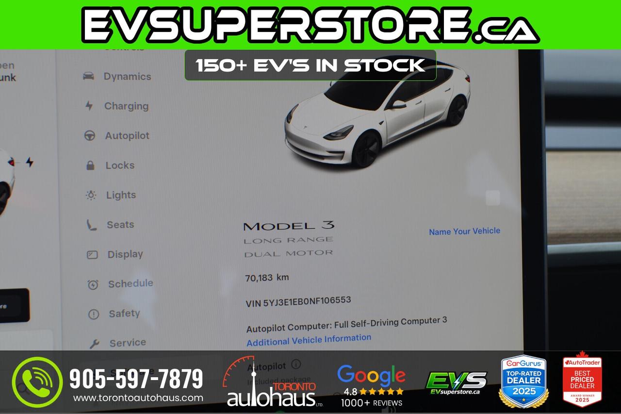 2022 Tesla Model 3 LR AWD I OVER 120 TESLAS IN STOCK AT EVSUPERSTORE. Photo