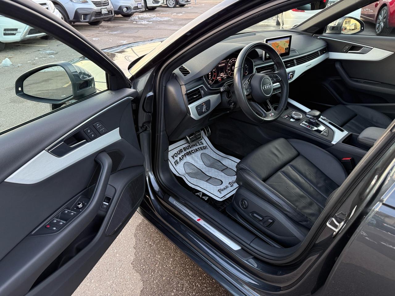 2018 Audi A4 Quattro Technik S-Line  ACCIDENT FREE CERTIFIED Photo