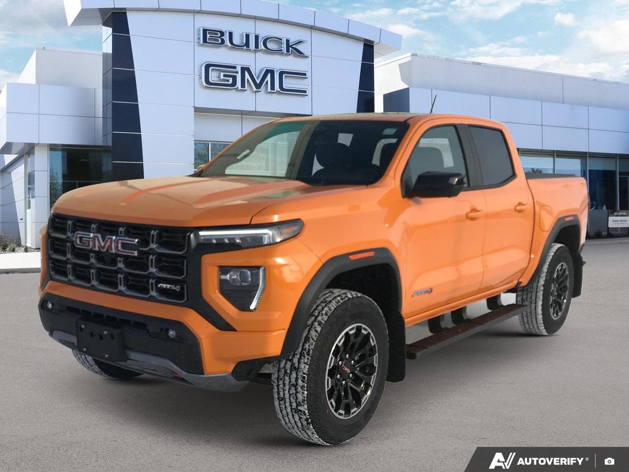 Price includes Added Accessories Plus 	Spray-in Bedliner, Black | Engine Block Heater | AT4 Premium Package | 	Technology Plus Package
Experience the future of midsize trucks with the 2026 GMC Canyon AT4. This cutting-edge vehicle combines rugged capability with advanced technology, perfect for the modern adventurer.

Key Features:
- Desert Sun exterior paired with Jet Black interior for a bold look
- Powerful 2.7L 4-cylinder engine with 4WD for superior off-road performance
- Wi-Fi Hotspot capability for seamless connectivity on the go
- Teen Driver feature for customizable safety settings
- Dual-zone automatic climate control for ultimate comfort
- LED fog lamps and automatic headlamp control for enhanced visibility
- StabiliTrak stability control system with Proactive Roll Avoidance

Ready to elevate your driving experience? Reserve your 2026 GMC Canyon AT4 today or contact Birchwood Chevrolet Buick GMC to schedule a test drive. Our team is here to answer any questions and help you discover the perfect vehicle for your lifestyle. Dont miss this opportunity to own the future of truck innovation.
See three brands under one roof at Birchwood Chevrolet Buick GMC  the only place in Winnipeg where you can compare GMC, Chevrolet, and Buick all in one visit. Save yourself some time, see a great selection, and learn everything you need to know. 

Your Experience is Everything at Birchwood Chevrolet Buick GMC. 

Click, call (204) 837-5811, or visit Birchwood Chevrolet Buick GMC at the Birchwood Auto Park, 3965 Portage Avenue West at the Perimeter.

Dealer Permit #4240.
Dealer permit #4240