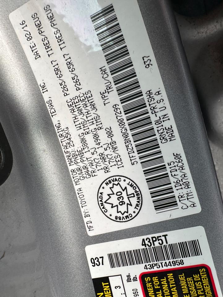 2016 Toyota Tacoma TRD SPORT, 4X4, SUNROOF, 2 SET WHEELS, CERT Photo