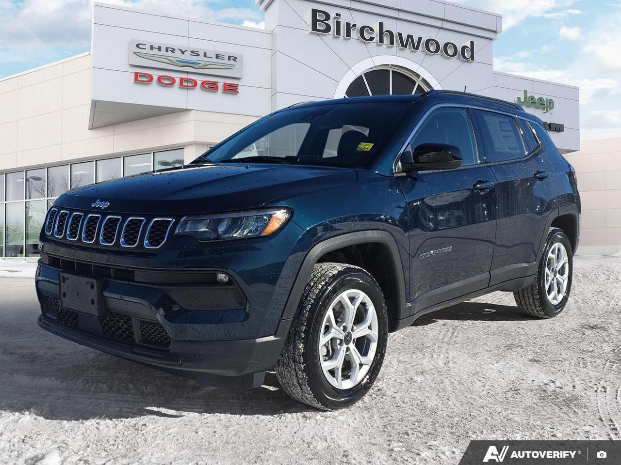 SelecTerrain Traction Management System
Jeep Clean Air System
Forward Collision Warning with Active Braking
Pedestrian/Cyclist emergency braking
Active Lane Management System
BlindSpot Monitoring and Rear CrossPath Detection
Drowsy driver detection
Rear seat reminder alert
Electronic Stability Control
Rain Brake Support
Hill Start Assist
AllSpeed Traction Control
ParkView Rear BackUp Camera
Electronic Roll Mitigation
Experience the future of compact SUVs with the 2026 Jeep Compass North! This cutting-edge vehicle combines innovative technology with rugged capability, perfect for urban adventurers and off-road enthusiasts alike.

Key Features:
- Advanced 2.0L 4-cylinder engine with 4WD capability
- Uconnect 5 system with 8.4 display for seamless connectivity
- Heated leather steering wheel and front seats for ultimate comfort
- Smart device remote engine start for convenience
- Selec-Terrain ABS and driveline traction control for optimal performance
- Blind Spot Detection and Rear Cross-Path Detection for enhanced safety
- Premium cloth/vinyl bucket seats with 60-40 folding rear seats

Dont miss out on this exceptional Jeep Compass! Reserve yours today at Birchwood Chrysler Dodge Jeep Ram. Contact us to schedule a test drive and experience the perfect blend of style, technology, and performance. Your next adventure awaits  make it unforgettable with the 2026 Jeep Compass North!
Birchwood Chrysler Dodge is your choice for New Chrysler, Dodge, Jeep, RAM vehicles in Winnipeg. 
 
With us, Experience is Everything. Complete as much or as little of your purchase online as you like. All pricing you see is what you pay. No hidden fees. All new vehicle special offers and discounts are already calculated in the pricing. On our website you can choose payment options and terms knowing these are transparent and accurate.

Start your purchase online to build your exact pricing to your specifics like how much money down, vehicle trade and any accessories or added optional protection that suits your needs.

Any questions let us know by calling (204) 774-4444, wed love to send you a video to clarify any questions about a vehicle!

Visit us in store at 90-3965 Portage Ave in the Birchwood Autopark.

Dealer permit #5686
Dealer permit #5686