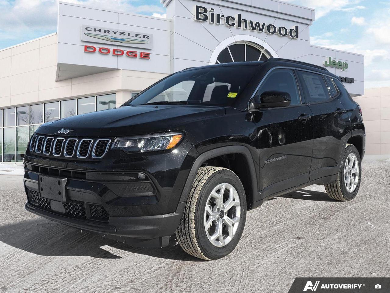 SelecTerrain Traction Management System
Jeep Clean Air System
Forward Collision Warning with Active Braking
Pedestrian/Cyclist emergency braking
Active Lane Management System
BlindSpot Monitoring and Rear CrossPath Detection
Drowsy driver detection
Rear seat reminder alert
Electronic Stability Control
Rain Brake Support
Hill Start Assist
AllSpeed Traction Control
ParkView Rear BackUp Camera
Electronic Roll Mitigation
Trailer Sway Control
Electric park brake
LED reflector headlamps
Experience the future of SUVs with the all-new 2026 Jeep Compass North! This cutting-edge vehicle combines rugged capability with modern luxury, perfect for urban adventurers and off-road enthusiasts alike.

- Advanced 2.0L 4-cylinder engine with 4WD for optimal performance
- Uconnect 5 system with 8.4 display for seamless connectivity
- Heated front seats and steering wheel for ultimate comfort
- Innovative safety features including Blind Spot Detection and Lane Keeping Assist
- Automatic high-beam headlamps for enhanced visibility
- Mobile hotspot internet access for on-the-go connectivity
- Selec-Terrain system for tackling various driving conditions

Dont miss your chance to own this state-of-the-art Jeep Compass. Reserve yours today or contact Birchwood Chrysler Dodge Jeep Ram to schedule a test drive and experience the future of driving firsthand. Our team is ready to answer any questions and guide you through our seamless purchase process. Your next adventure awaits!
Birchwood Chrysler Dodge is your choice for New Chrysler, Dodge, Jeep, RAM vehicles in Winnipeg. 
 
With us, Experience is Everything. Complete as much or as little of your purchase online as you like. All pricing you see is what you pay. No hidden fees. All new vehicle special offers and discounts are already calculated in the pricing. On our website you can choose payment options and terms knowing these are transparent and accurate.

Start your purchase online to build your exact pricing to your specifics like how much money down, vehicle trade and any accessories or added optional protection that suits your needs.

Any questions let us know by calling (204) 774-4444, wed love to send you a video to clarify any questions about a vehicle!

Visit us in store at 90-3965 Portage Ave in the Birchwood Autopark.

Dealer permit #5686
Dealer permit #5686