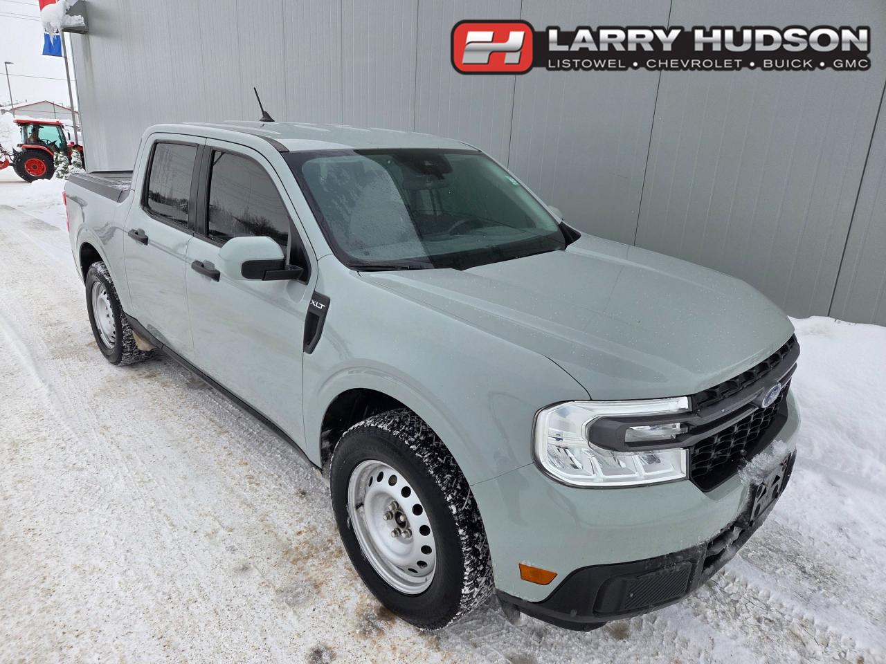 One Owner! This truck comes with set of snow tires on Grey steel wheels. This Ford Maverick features a 2.0L Ecoboost Engine, 8-Speed Automatic Transmission, Cactus Grey Exterior, Navy Pier Cloth Interior, Front Bucket Seats, Power 8-Way Driver Seat, 2nd Row Underseat Storage, Remote Keyless Entry / Keypad, Rear View Camera, Pre Collision Assist, Cruise Control, Ford Pass Connect, 8 Colour Touch Infotainment System, Air Conditioning, Power Locking Tailgate, Dual Power and Fold-away Exterior Mirrors, Auto High Beams, Bed Tie Downs, Painted Grille, Tire Pressure Monitor System. 

<br><br>Accident Reported on 10/2024: Damage totaling $5,000.00. All work professionally repaired.

<br> <br><i>-- The Larry Hudson Group is a family run automotive organization that has enjoyed growth for over 42 years of business. We have a great selection of new inventory and what we feel are the best reconditioned used cars in Ontario. Hudsons NEED your trade. We can offer you top market value for your current vehicle. Please come and partake in a great buying experience with the Larry Hudson Group in Listowel. FREE CarFax report available with every used vehicle! --</i>