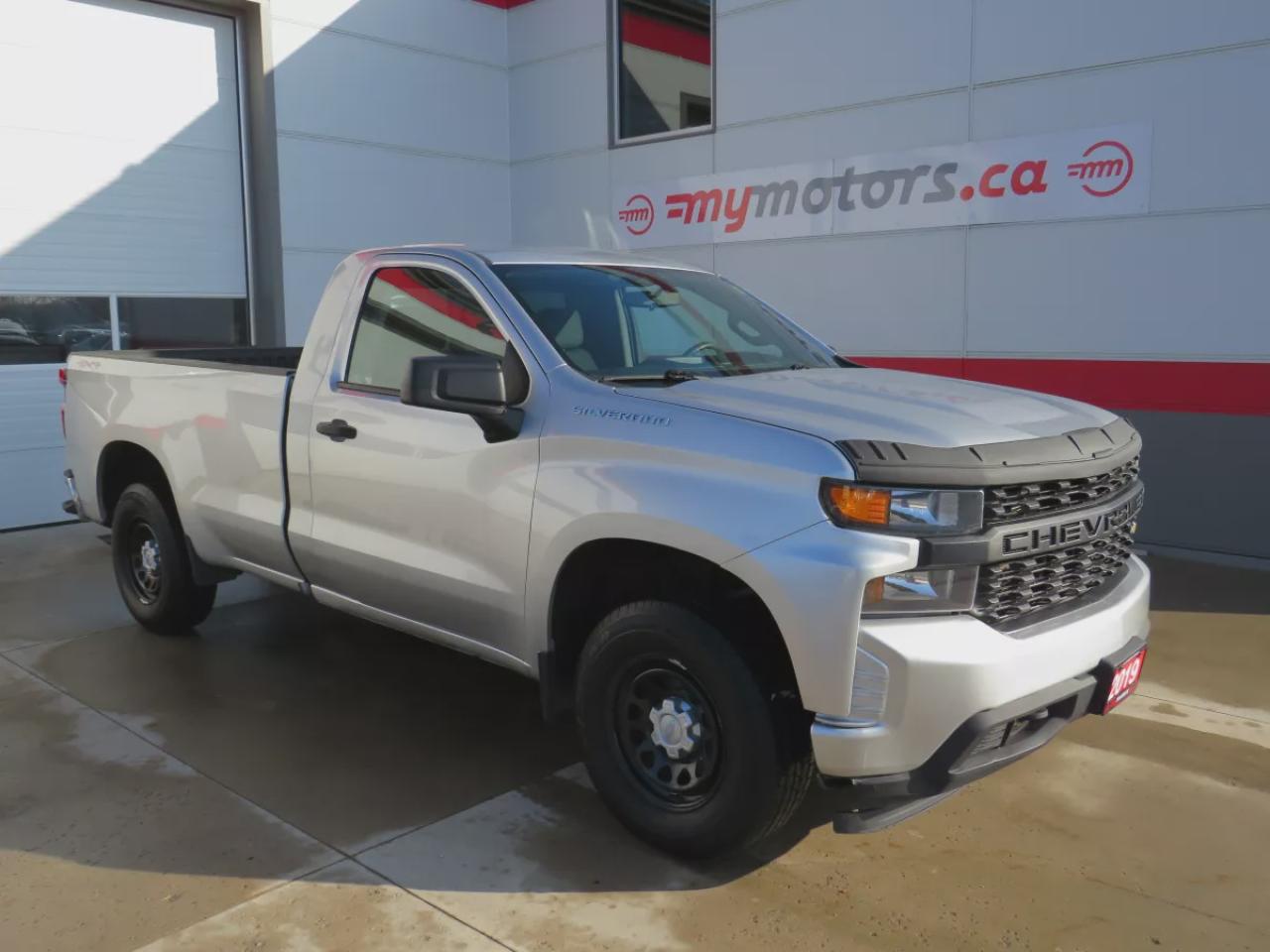 Used 2019 Chevrolet Silverado 1500 Work Truck (**RARE SINGLE CAB!!**SAFETY/CERTIFIED!!**4X4**TRAILER HITCH**BRAKE CONTROLLER**AUTO HEADLIGHTS**DIGITAL TOUCHSCREEN**CRUISE CONTROL**POWER WINDOWS**POWER LOCKS**BACKUP CAMERA**USB PORT**) for sale in Tillsonburg, ON