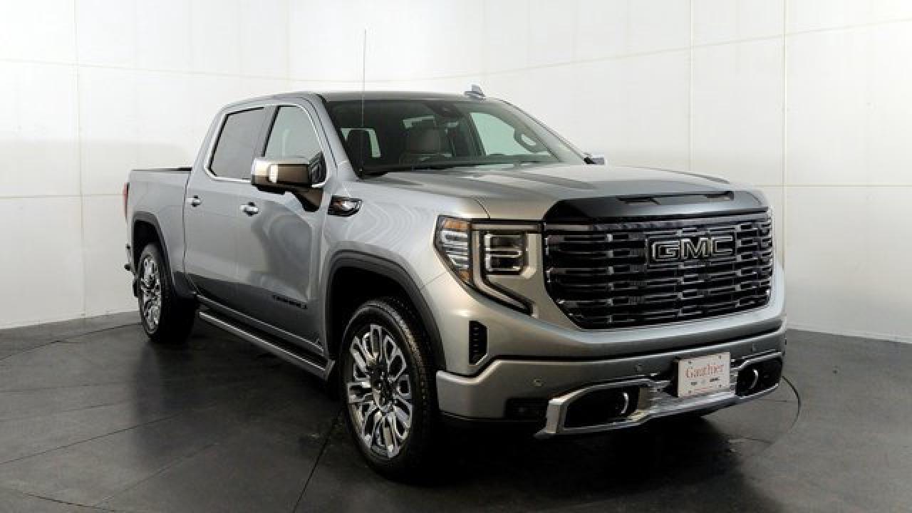 The 2026 GMC Sierra 1500 Denali Ultimate stands at the pinnacle of truck luxury. Power is delivered from a 6.2-liter V8 paired with a smooth 10-speed automatic transmission on 22-inch wheels. Inside, the cabin is a technology-rich sanctuary featuring 16-way heated, ventilated, and massaging leather seats, a high-resolution 13.4-inch infotainment screen with wireless smartphone integration, a 12-speaker Bose surround sound system, Super Cruise hands-free driving, and a multicolor head-up display---all enveloped in premium materials like full-grain leather, open-pore wood, and acoustic glass. A black GMC badging package rounds out the look.