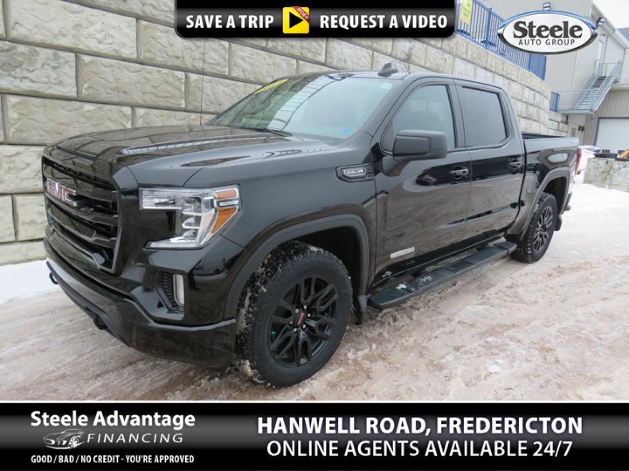 Onyx Black 2021 GMC Sierra 1500 Elevation 4WD 8-Speed Automatic EcoTec3 5.3L V88-Speed Automatic, 4WD, Jet Black Cloth.At Steele GMC Buick Fredericton, were proud to be your Used Car Mega Center serving drivers all across Atlantic Canada from Fredericton, Oromocto, New Maryland, Woodstock, Saint John, and Moncton in New Brunswick, to Nova Scotia, Prince Edward Island, and Newfoundland. Our inventory features all makes and models of used cars, trucks, SUVs, and vans, giving you the best selection in the region. Whether you need a fuel-efficient sedan, a family SUV, or a rugged pickup, youll find it right here at Steele GMC Buick Fredericton. With our Market Value Pricing, every vehicle is priced based on real-time market conditions, ensuring you get the best possible deal without the hassle of negotiating. We keep pricing transparent and competitive so you can shop with total confidence. No matter your credit situation good, bad, or no credit at all youre approved. Our finance experts work with lenders across Atlantic Canada to find the best terms for your budget, including second-chance financing, newcomer programs, and credit rebuilding solutions. As part of Steele Auto Group, Atlantic Canadas most diversified automotive group with 47 dealerships representing 27 brands, we offer unmatched selection, buying power, and customer support. That means if the vehicle you want isnt on our Fredericton lot, we can source it quickly from our massive dealer network across the Maritimes. When it comes to used vehicles, Steele GMC Buick Fredericton is the destination for drivers all across Atlantic Canada delivering market value pricing, every make and model, and guaranteed credit approval so you can get on the road with confidence.Steele Auto Group is the most diversified group of automobile dealerships in Atlantic Canada, with 47 dealerships selling 27 brands and an employee base of well over 2300.
