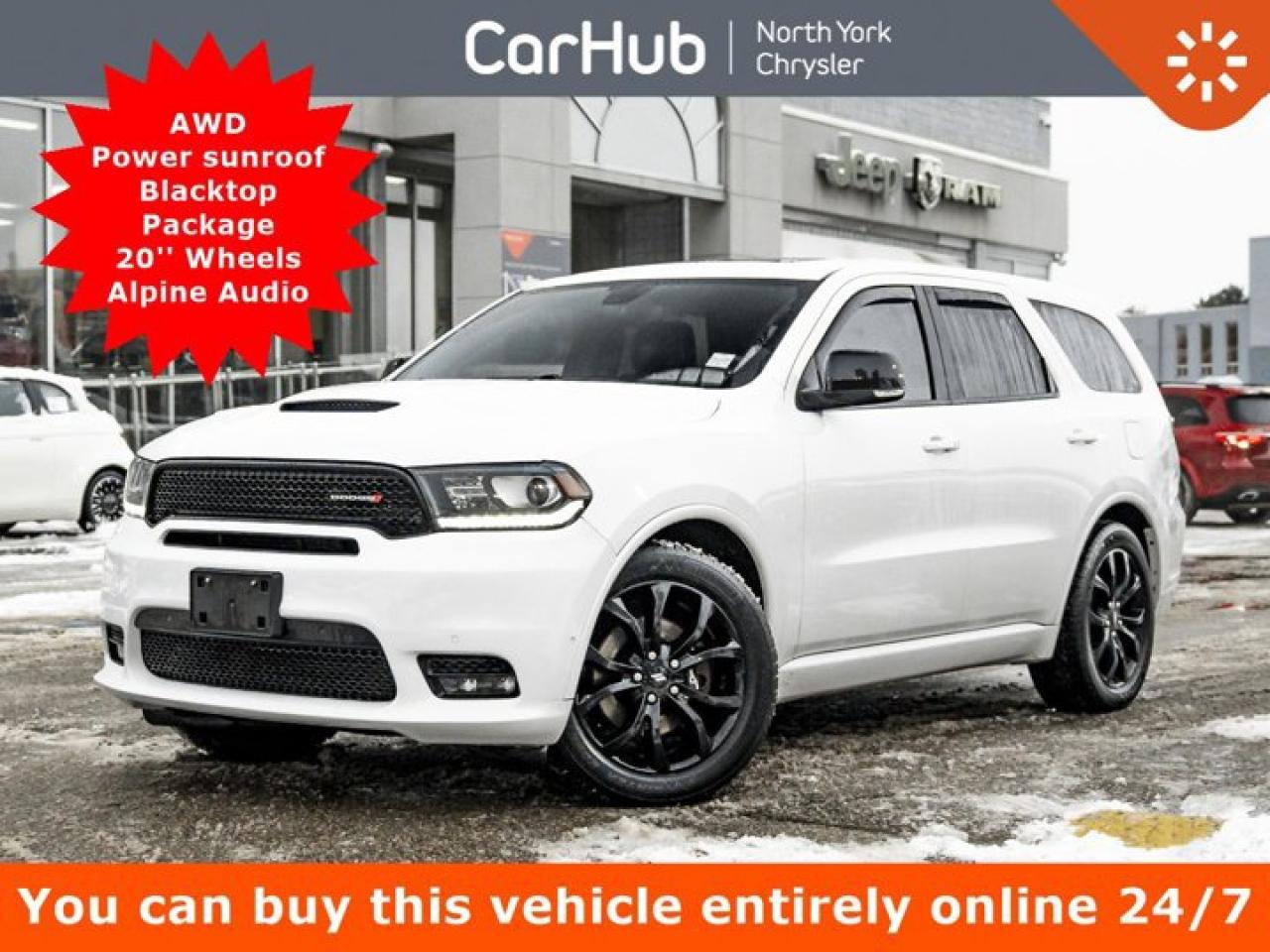 2019 Dodge Durango R/T AWD Power sunroof Blacktop Package 20'' Wheels Alpine Audio Photo0