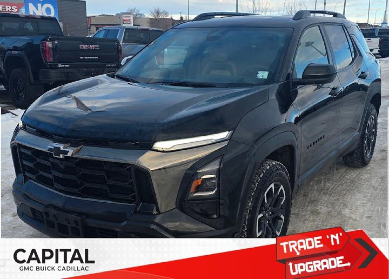 Offering excellent driving manners, this Chevrolet Equinox is Black in color and is equipped with a Turbocharged Gas I4 1.5L/ engine. This AWD SUV is compact enough for easy maneuverability yet provides an impressive cargo capacity. With standard options including keyless entry, a drivers seat power lumbar and vertical height adjustment, a Multi-Flex rear seat that slides for an additional 7.9 inches or rear legroom, ABS, Hill hold assist, traction control, OnStar, speed sensitive volume, auxiliary audio input jack, active noise cancellation, rear window defogger, telescopic steering column, Bluetooth, rear windshield wiper, and more. Available option includes a color 7 inch touch screen. Contact us today to schedule a test drive! Check out this vehicles pictures, features, options and specs, and let us know if you have any questions. Helping find the perfect vehicle FOR YOU is our only priority.P.S...Sometimes texting is easier. Text (or call) 306-801-9090 for fast answers at your fingertips!Dealer License #914248Disclaimer: All prices are plus taxes & fees. See dealer for Details. Dealer Permit # 914248