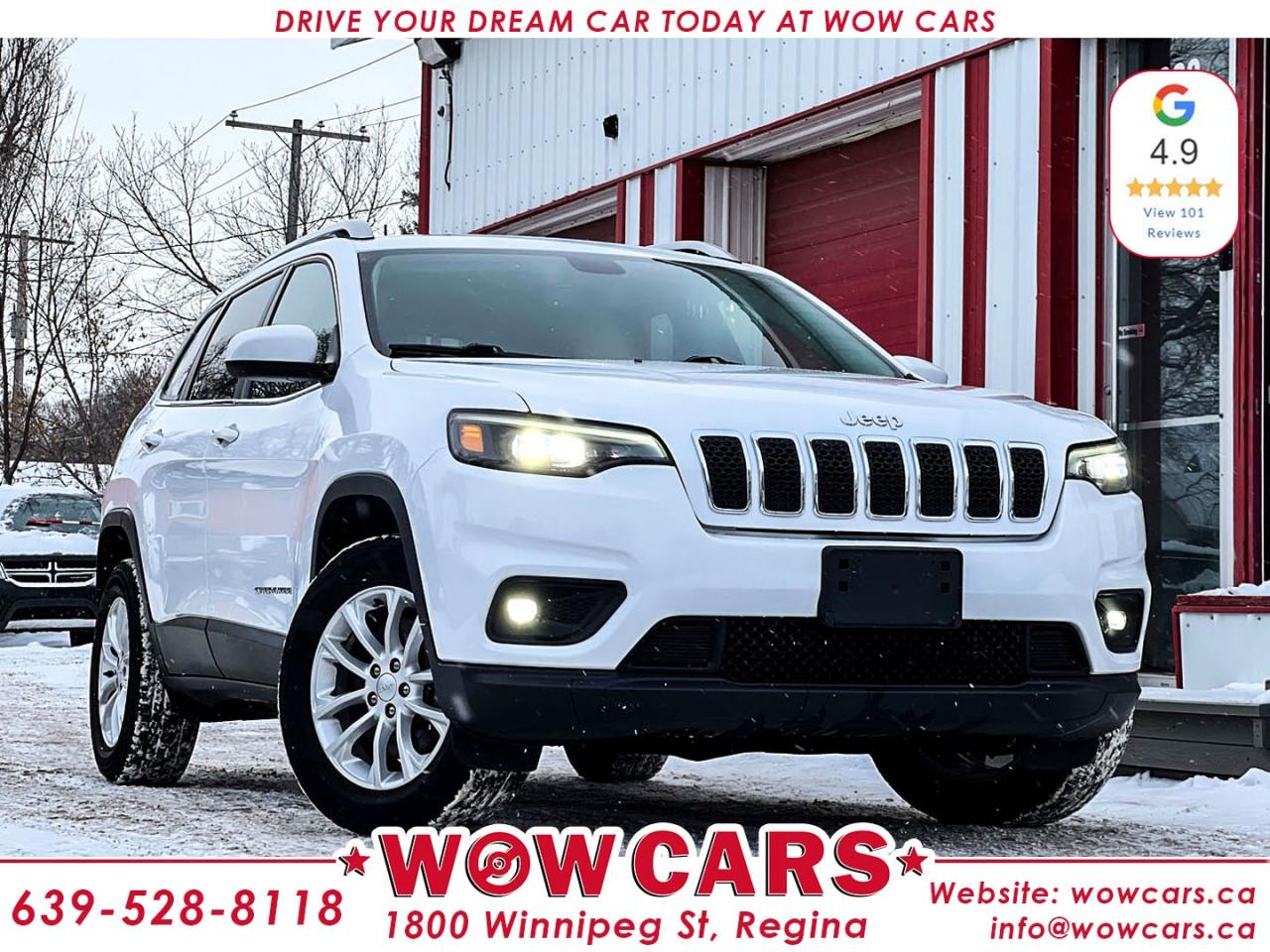 2020 Jeep Cherokee Latitude4x4 Odometer: 114,529 km <br/> Price: $23,990+taxes <br/> Financing Available <br/> <br/> WOW Factors:- -Certified and mechanical inspection <br/> -No Accidents <br/> <br/> <br/> Highlight Features:--Power seats <br/> -Heated Seats <br/> -Heated Steering Wheel <br/> -Snow/Sports mode <br/> -Alloy Wheels <br/> -All Wheel Drive <br/> -Power Tailgate <br/> -Backup-Camera <br/> -Push Button Start <br/> -Remote Start <br/> -Auto Start/Stop <br/> -Cruise Control and much more. <br/> <br/> Financing Available <br/> <br/> Driven by Trust, Powered by Family  Your Destination for Quality Pre-Owned Vehicles <br/> At our family-owned dealership, customer satisfaction isnt just a goal  its our promise. We specialize in pre-owned Cars, SUVs, Vans, and Trucks, offering standout value with the WOW factors that set us apart. From exceptional Google reviews to unmatched after-sales service, we go above and beyond to make your experience seamless, transparent, and friendly. <br/> <br/> <br/> Visit WOW CARS Today at 1800 Winnipeg Street Regina, SK S4P1G2, or give us a call at (639) 528-8II8. <br/>