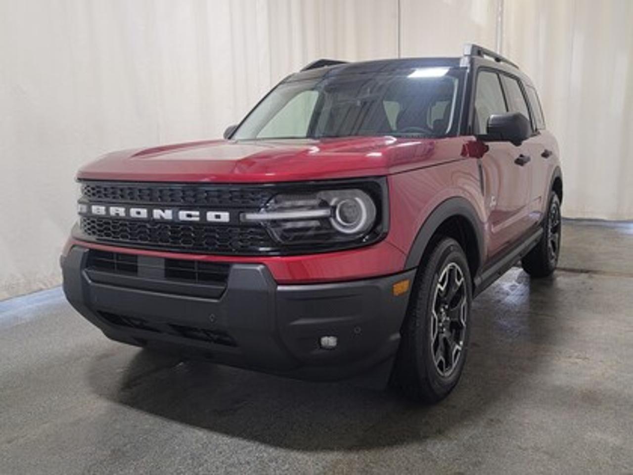 This all-new 2025 Ford Bronco Sport Outer Banks 300A shines in Ruby Red Metallic Tinted Clearcoat. This 5-passenger compact SUV is powered by the 1.5L EcoBoost® engine, delivering 181 horsepower and 190 lb-ft of torque. With an 8-speed automatic transmission and Auto Start-Stop Technology, it offers a smooth yet efficient drive, ideal for city commutes or highway adventures.

This vehicle comes with the All-Weather Packageready to take on any season!
Snow, rain, mud, or sunshinethis vehicle is built for it all! The All-Weather Package adds extra protection where it matters most, with premium mud flaps to shield your paint from road debris, all-weather floor mats to protect your interior from lifes messes, and Xpel paint protection to help guard against those infuriating rock chips. Drive with confidence, knowing your investment is protected from Regina's elements.

Key Features:
Premium-Trimmed Sport Heated Front Seats
Premium-Wrapped Heated Steering Wheel
Rear Parking Sensors
Memory Drivers Seat 
6-Way Power Passenger Seat
Push-Button Start
SYNC® 4 with a 13.2-inch Center Display, Wireless Apple CarPlay® and Android Auto
18 Machined-Face Ebony Black-Painted Aluminum Wheels
Dual-Zone Temperature Control
Terrain Management System Electronic Automatic  with 5 G.O.A.T. Modes (Normal, ECO, Sport, Slippery, Off-Road)
LED Headlights, Fog Lights, and Signature Lights
FordPass® Connect with Remote Start
Power Moonroof
Outer Banks Tech Package

Bennett Dunlop Ford, proudly serving Regina for over 40 years, is conveniently located at 770 Broad Street. With over 3,500 Google reviews, our reputation reflects our commitment to providing a fast, easy, and enjoyable vehicle-buying experience. We eliminate the hassle with no admin or documentation fees, transparent upfront pricing that lets you shop with total confidence. But were more than just a dealershipwere driven to make a difference by supporting local community initiatives and events that matter to you. Visit Bennett Dunlop Ford today and experience why were Reginas trusted choice for quality vehicles, exceptional service, and a genuine commitment to driving change in our community!