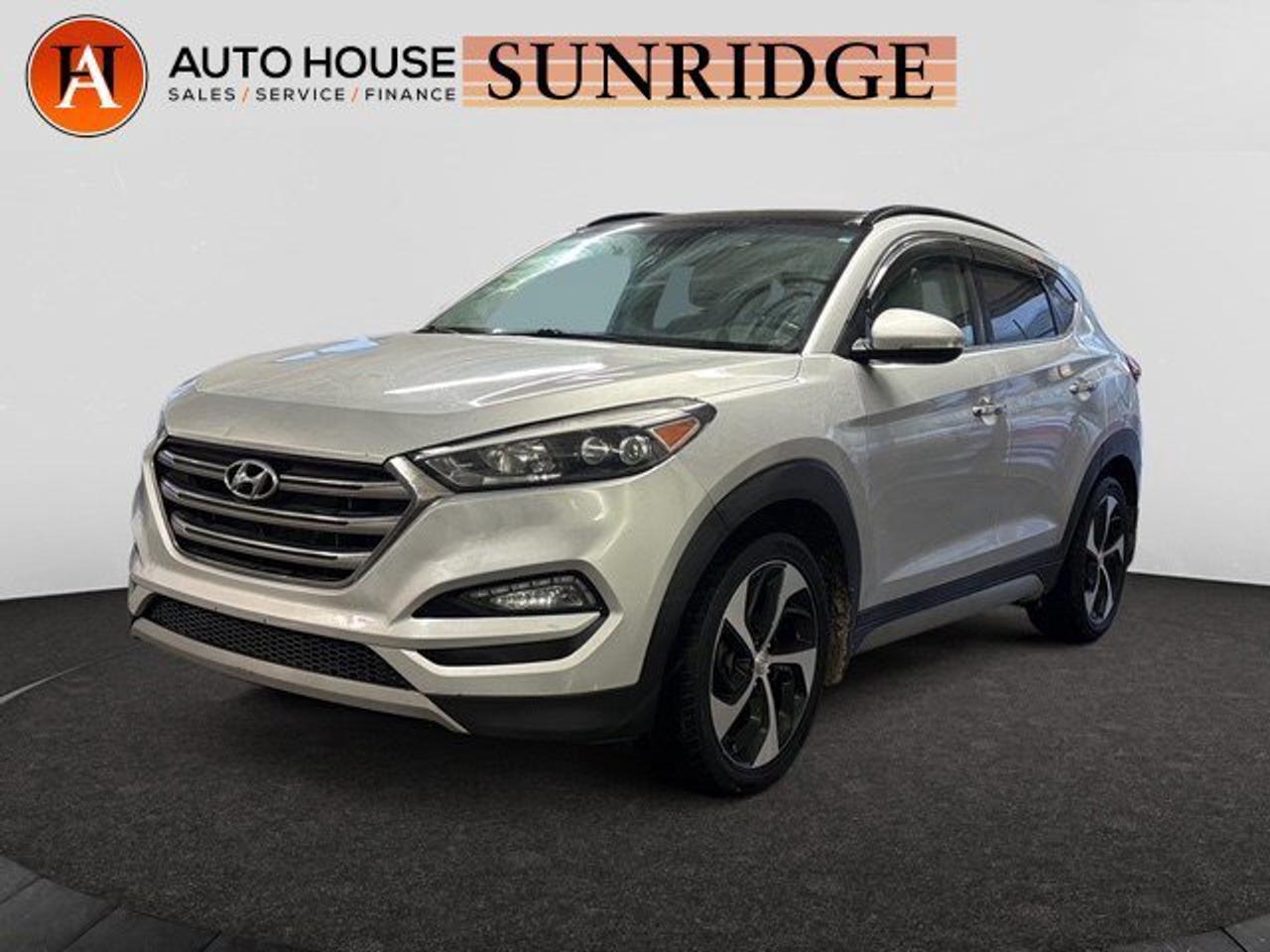 2017 HYUNDAI TUCSON LIMITED WITH AWD AND 120987 KMS. WITH NAVIGATION, BACKUP CAMERA, PANORAMIC ROOF, PUSH BUTTON START, BLUETOOTH, USB/AUX, BLIND SPOT DETECTION, HEATED SEATS FRONT, LEATHER SEATS, POWER WINDOWS LOCK SEATS, DRIVE MODES, ENTERTAINMENT SCREEN AND MUCH MORE!.ALL CREDIT ACCEPTED!One month at a job? Bankruptcy? New to Canada? Collections? Student or work visas? Previous repossessions? Good or bad credit? Weve got you covered! Get pre-approved today at www.autoshouse.com!What We Offer:*Low Bi-Weekly Payments*Instant Approvals*Credit Consolidation*Employment Insurance*Negative Equity CoverageOperating Hours:Mon-Thurs: 10 am -- 8 pmFri-Sat: 10 am -- 6 pmCall Sunridge 403-291-0891 ! All vehicles come with a full mechanical fitness assessment.CARFAX IS AVAILABLE TO THE CONSUMER.Referral Program:Refer friends and family and earn $500 for each referral!AMVIC Licensed DealerAfter a credit check, we can determine payments, APR, terms, and interest rates based on your credit (O.A.C). Individual credit will affect bi-weekly payments and the total cost of credit. Similar to Chevrolet, GMC, Honda, Toyota, Cadillac, Nissan, Ford, Volvo 2007, 2008, 2009, 2010, 2011, 2012, 2013, 2014, 2015, 2016, 2017, 2018Location: 3312 26th ST. N.E. Calgary ABAll photos are of the vehicle featured in the advertisement.