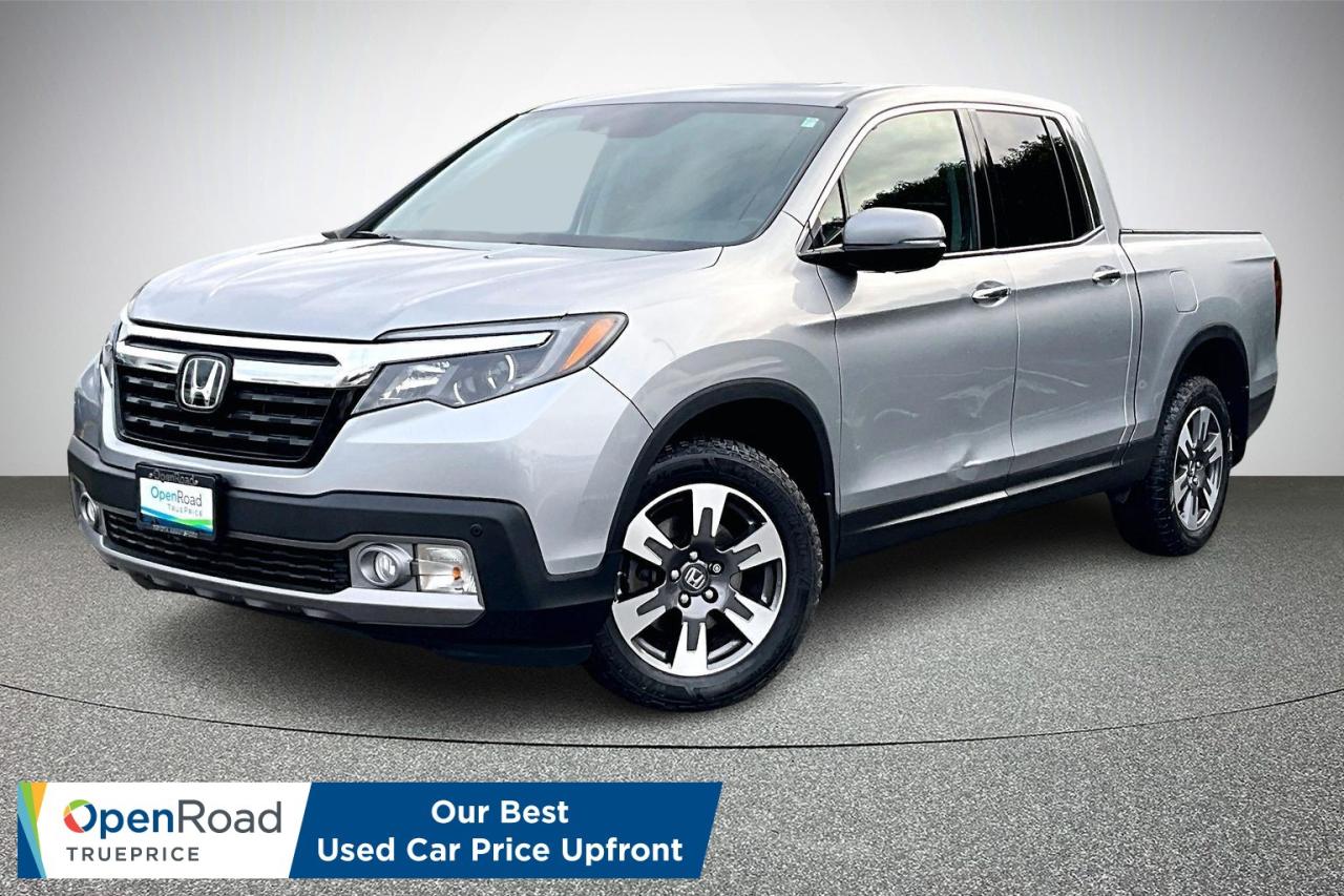 The 2017 Honda Ridgeline V6 Touring AWD blends rugged capability with refined comfort and confident all wheel drive performance. Touring trim includes leather seating, heated front seats, power moonroof, navigation, premium audio, dual zone climate control, bed audio system, remote start, and advanced safety features. Smooth, capable, and packed with features, this Ridgeline is ready for work or adventure so come in today and take it for a test drive! Drive away with confidence from OpenRoad Toyota Abbotsford! Get our TruePrice upfront with no haggling and no hassle. Every OpenRoad Certified vehicle is fully inspected and backed by a Carfax history report. Visit us today at 30210 Automall Drive in Abbotsford or call now to book your test drive and get behind the wheel!   List Price subject to $595 Documentation Fee, $499 Lease/Finance Fee, and applicable taxes. VSA Dealer #40643