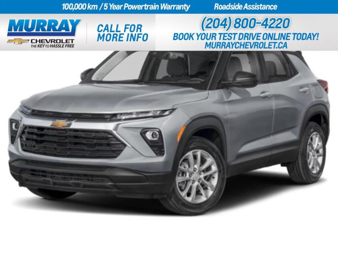 * TRANSMISSION 9-SPEED AUTOMATIC * * ENGINE ECOTEC 1.3L I3 TURBO DOHC SIDI * * LANE DEPARTURE WARNING *  Experience the dynamism of the 2026 Chevrolet Trailblazer LS, a sport utility vehicle designed for those who crave adventure and style. This stunning vehicle is available right here in Winnipeg, ready to take you on the journey of a lifetime with its robust *ENGINE ECOTEC 1.3L I3 TURBO DOHC SIDI*. The power-packed engine delivers an impressive 155 horsepower and 174 lb-ft of torque, ensuring a responsive and exhilarating drive.  Complementing the engine is the *TRANSMISSION 9-SPEED AUTOMATIC*, providing seamless gear shifts for an ultra-smooth driving experience. Whether navigating city streets or exploring the open road, the Trailblazers advanced transmission system adapts effortlessly to your driving style.  Safety and innovation are at the core of the Trailblazer, featuring cutting-edge technology like *LANE DEPARTURE WARNING* and Lane Keeping Assist, which help keep you safe and secure on every journey. The sleek Sterling Grey Metallic exterior, paired with the stylish Jet Black cloth seats, creates an inviting and contemporary cabin ambiance.  Enjoy the convenience of Remote Engine Start, Keyless Start, and a host of tech-savvy features like Bluetooth Connection and Smart Device Integration, all designed to keep you connected and comfortable. With its compact size and All Wheel Drive capability, the Trailblazer is perfectly suited for urban adventures and weekend getaways alike.  Dealer Permit #1740