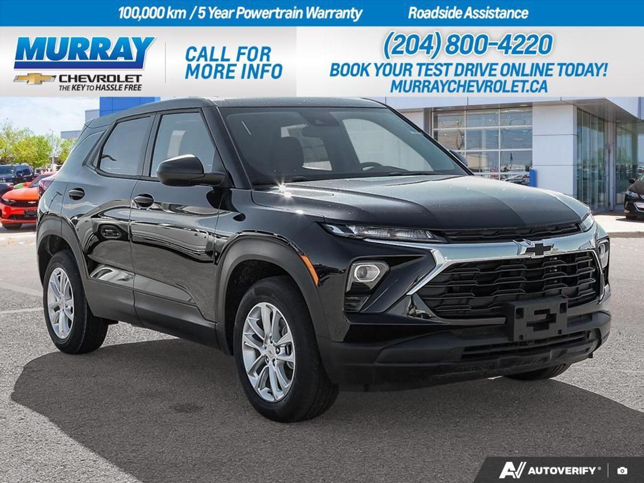 * ENGINE BLOCK HEATER * * LANE DEPARTURE WARNING * * REMOTE ENGINE START *  The 2026 Chevrolet Trailblazer LS in Mosaic Black Metallic is a sleek sport utility option thats perfect for urban adventures around Winnipeg. With its compact yet powerful ECOTEC 1.3L I3 Turbo engine, youll experience an impressive 155 horsepower and 174 lb-ft of torque. Paired with a 9-speed automatic transmission, the Trailblazer offers smooth gear shifts and optimized performance.  This Trailblazer is equipped with all-wheel drive, making it a reliable companion in various weather conditions. The interior boasts jet black cloth seating, ensuring comfort and style on every journey. Advanced safety features like Lane Departure Warning and Front Collision Mitigation provide peace of mind, while the convenience of Remote Engine Start and Keyless Start enhance your driving experience.  Stay connected with the integrated WiFi hotspot and enjoy your favorite tunes through the Bluetooth connection. The Trailblazer also features a back-up camera, automatic highbeams, and privacy glass for added security and convenience. With its versatile interior and smart device integration, this sport utility vehicle is ready to tackle any road ahead.  Dealer Permit #1740
