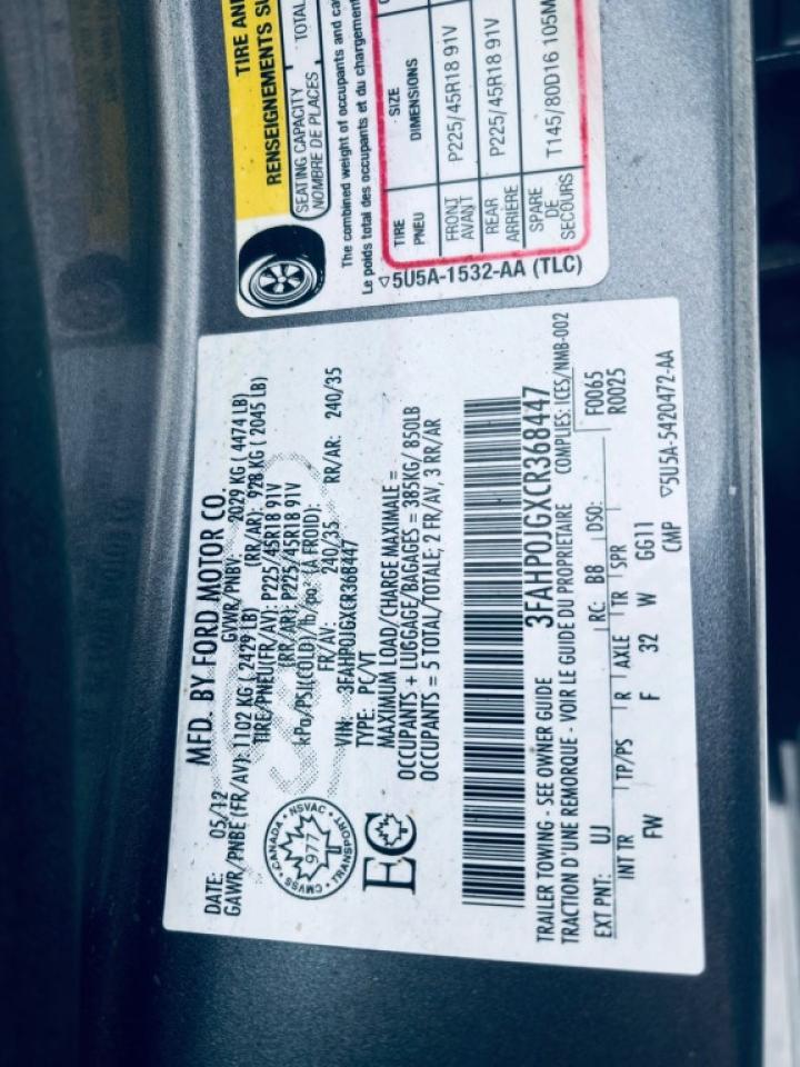 2012 Ford Fusion SEL 4dr Front-wheel Drive Sedan Automatic Photo