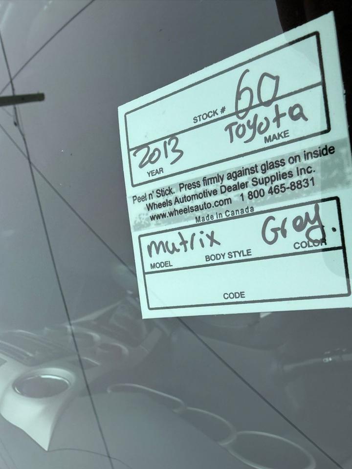 2013 Toyota Matrix MANUAL, RUNS WELL, RELIABLE, CERTIFIED Photo