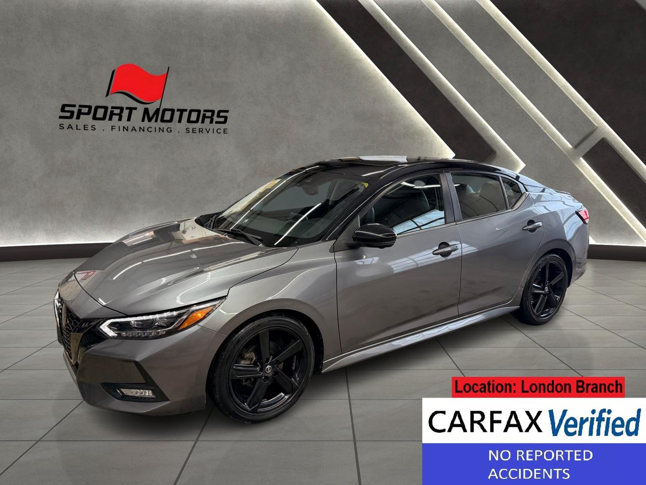 2022 Nissan Sentra SR Midnight Edition+Leather+Roof+CLEAN CARFAX Photo0