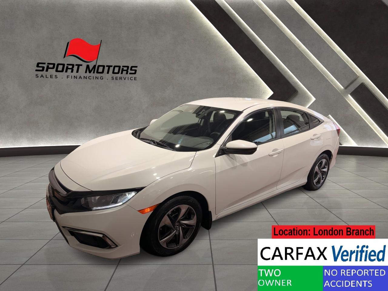 2019 Honda Civic LX+New Tires+Adaptive Cruise+CLEAN CARFAX Photo0