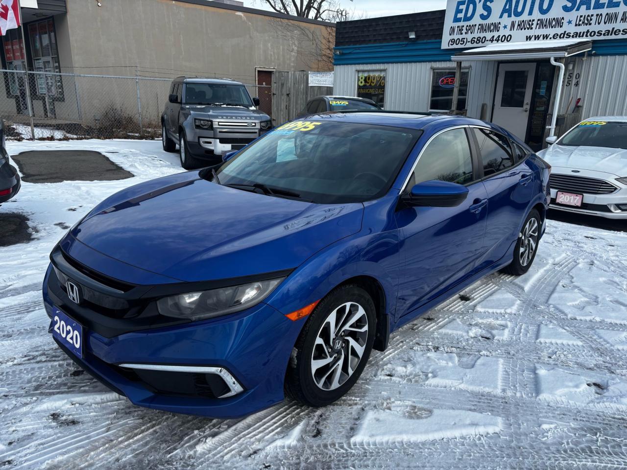 2020 Honda Civic EX, Sunroof, Lane Departure Alert, Alloys,
