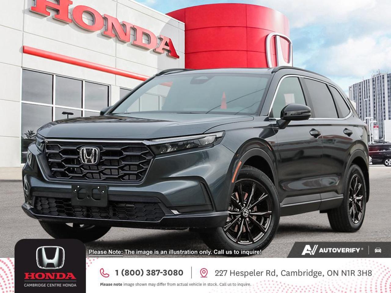 <p><strong>Built for Adventure. Engineered for Everyday.</strong></p>

<p>Can a compact SUV empower every journey? With the 2026 Honda CR-V Sport, the answer is a confident yes. Featuring dynamic performance, intelligent all-wheel drive, bold styling, and innovative tech, this CR-V is made for drivers who crave both everyday functionality and weekend adventure.</p>

<p><strong>Power That Moves You</strong></p>

<p>The CR-V Sport is powered by a 1.5-litre, 16-valve, Direct Injection DOHC turbocharged 4-cylinder engine, delivering a lively 190 horsepower. Paired with a Continuously Variable Transmission (CVT) and Real Time AWD with Intelligent Control System, it offers responsive handling, strong acceleration, and traction you can count on, no matter the road or weather.</p>

<p><strong>Honda Sensing® Safety Technology </strong></p>

<p>Your peace of mind comes standard with a comprehensive suite of Honda Sensing® driver-assist features, including:</p>

<p>- Adaptive Cruise Control with Low-Speed Follow</p>

<p>- Forward Collision Warning & Collision Mitigation Braking System</p>

<p>- Lane Departure Warning & Lane Keeping Assist System</p>

<p>- Road Departure Mitigation</p>

<p>- Traffic Sign Recognition</p>

<p>- Blind Spot Information (BSI) System</p>

<p>- Rear Cross Traffic Monitor</p>

<p>- Traffic Jam Assist</p>

<p>Drive smarter and safer with every turn of the wheel.</p>

<p><strong>Stay Connected, Wherever You Go</strong></p>

<p>Enjoy seamless integration of your digital life with:</p>

<p>- Wireless Apple CarPlay and Android Auto</p>

<p>- Wireless Charging</p>

<p>- 9 Display Audio System with HondaLink Next Generation</p>

<p>- HandsFreeLink bilingual Bluetooth®, Bluetooth® Streaming Audio, and two USB ports</p>

<p>Everything you need is right at your fingertips.</p>

<p><strong>Comfort Meets Convenience</strong></p>

<p>Inside, the CR-V Sport delivers both comfort and style:</p>

<p>- 12-way power-adjustable drivers seat with power lumbar support</p>

<p>- One-touch power moonroof to let in light and fresh air</p>

<p>- Leather-wrapped steering wheel, sport pedals, and leather-wrapped shift knob for a sporty, refined cabin feel</p>

<p><strong>Ready for Family, Friends, and Adventure </strong></p>

<p>From daily errands to long road trips, the CR-V Sport adapts to your needs with:</p>

<p>- Power tailgate for easy cargo access</p>

<p>- Roof rails for added storage flexibility</p>

<p>- Remote engine starter</p>

<p>- Proximity key entry with pushbutton start</p>

<p><strong>Standout Design That Performs</strong></p>

<p>Turn heads with bold 18 aluminum-alloy wheels and premium lighting features:</p>

<p>- LED daytime running lights</p>

<p>- Auto-on/off projector-beam halogen headlights</p>

<p>- Auto high-beams</p>

<p>- Fog lights</p>

<p>Every detail is designed to light your way and set you apart.</p>

<p><em><strong><span style=color:#ff0000>Premium paint charge of $300 is not included on all colours/models.</span> </strong></em></p>

<p>Experience the Difference at Cambridge Centre Honda! Why Test Drive Here? You choose: drive with a sales person or on your own, extended overnight and at home test drives available. Why Purchase Here? VIP Coupon Booklet: up to $1000 in service & other savings, FREE Ontario-Wide Delivery. Cambridge Centre Honda proudly serves customers from Cambridge, Kitchener, Waterloo, Brantford, Hamilton, Waterford, Brant, Woodstock, Paris, Branchton, Preston, Hespeler, Galt, Puslinch, Morriston, Roseville, Plattsville, New Hamburg, Baden, Tavistock, Stratford, Wellesley, St. Clements, St. Jacobs, Elmira, Breslau, Guelph, Fergus, Elora, Rockwood, Halton Hills, Georgetown, Milton and all across Ontario!</p>