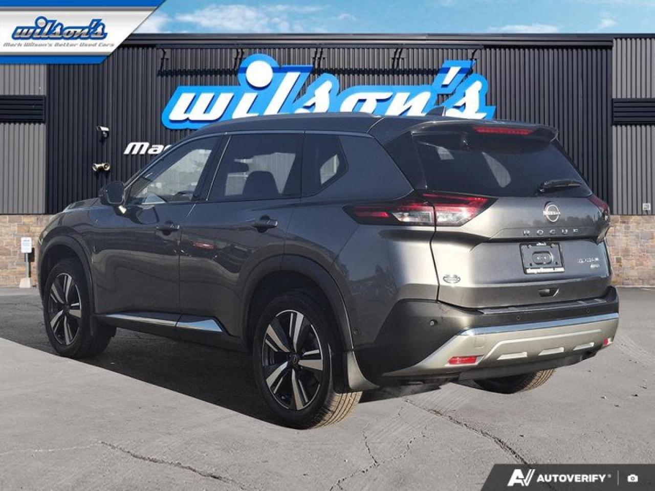 2022 Nissan Rogue Platinum AWD | Quilted Leather | Navi | Pano Roof | Heated Seats + Steering | Power Liftgate & More! Photo2