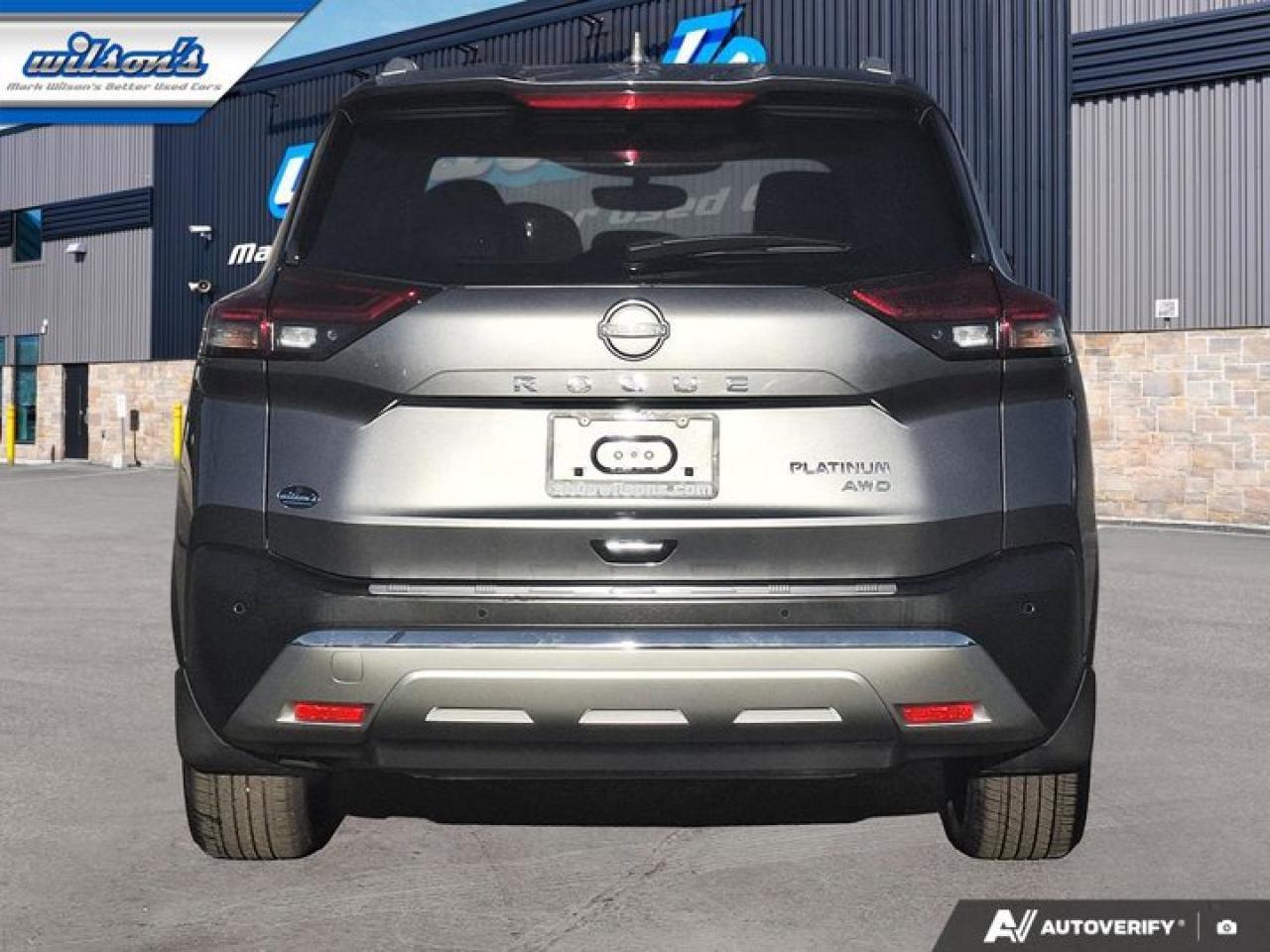 2022 Nissan Rogue Platinum AWD | Quilted Leather | Navi | Pano Roof | Heated Seats + Steering | Power Liftgate & More! Photo