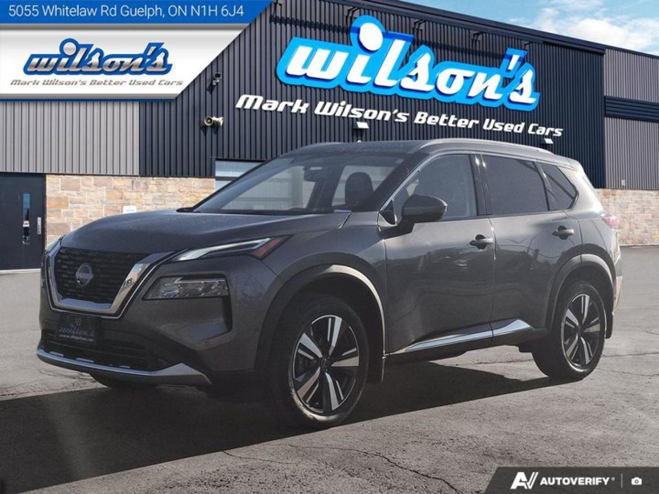 2022 Nissan Rogue Platinum AWD | Quilted Leather | Navi | Pano Roof | Heated Seats + Steering | Power Liftgate & More! Photo0