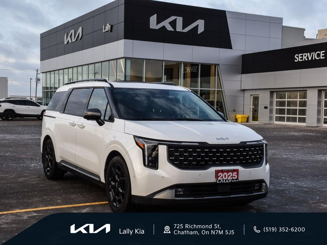 <p><strong>2025 Kia Carnival SX+  Clean CarFax</strong></p><p>This Carnival SX+ offers premium comfort and family-friendly versatility with <strong>7-Passenger Seating</strong>, <strong>Heated & Cooled Front Seats</strong>, <strong>Navigation</strong>, a <strong>Sunroof</strong>, a <strong>Power Liftgate</strong>, and <strong>Power Sliding Doors</strong>. Thoughtfully designed with upscale features and flexible space, its an excellent choice for modern family driving.</p><p><strong>Proudly serving our community, Lally Kia makes your car-buying experience simple, transparent, and worry-free.</strong></p> <p>We use no hassle no haggle live market pricing! Save money and time.</p><p>All prices shown include all fees. Reconditioning and Full Detailing. Taxes and Licensing extra.</p><p>All Pre-Owned vehicles come standard with one key. If we received additional keys from the previous owner they will be with the vehicle upon delivery at no cost. Additional keys may be purchased at customers requested and expense.</p><p>Book your appointment today!</p>