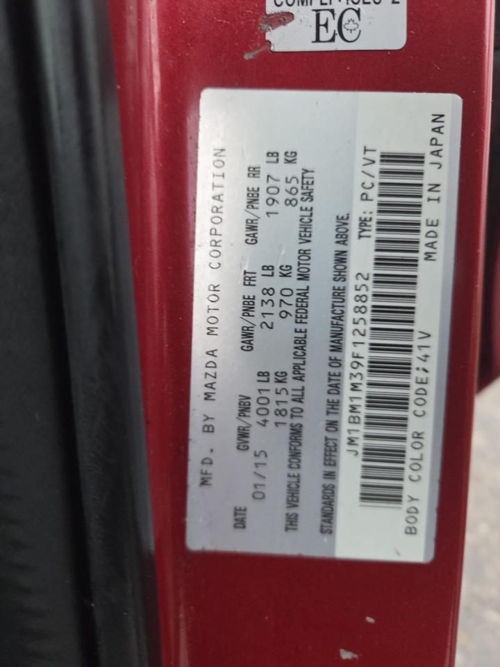 2015 Mazda MAZDA3 GT, HATCH, MANUAL, SUNROOF, ALLOYS, CERTIFIED Photo