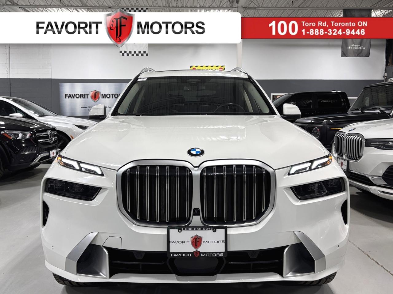 **MONTH-END SPECIAL!** FEATURING : BMW SKY LOUNGE PANORAMIC SUNROOF, POWER REAR RECLINING SEATS, HEADS UP DISPLAY, DIGITAL GAUGE CLUSTER NAVIGATION DISPLAY, MULTICOLOUR AMBIENT LIGHTING, BMW LED HEADLIGHTS, HEIGHT ADJUSTABLE SUSPENSION, MULTI DRIVE MODES, WIRELESS CHARGING TRAY, HIGHLY EQUIPPED, EXTREMELY CLEAN! FINISHED IN WHITE ON MATCHING BLACK INTERIOR, CROSS STITCHED LEATHER SEATS, WOOD TRIMS, ALL HEATED SEATS, HEATED STEERING WHEEL, HEATED AND COOLED CUPHOLDERS, NAVIGATION SYSTEM, HIGH TECH 3D BACKUP CAMERA, 360 BACKUP CAMERA, PARKING SENSORS, FORWARD COLLISION MITIGATION, LANE DEPARTURE WARNING, ACTIVE BLIND SPOT DETECTION, EXIT WARNING, FATIGUE ALERT, AUTOMATIC PARKING, CROSS TRAFFIC WARNING, AM, FM, SATELLITE, APPLECARPLAY, ANDROIDAUTO, BLUETOOTH, ALLOYS, STEERING WHEEL CONTROLS, PREMIUM HARMAN/KARDON SOUND SYSTEM, POWER OPTIONS, POWER DUAL DOOR TRUNK, POWER FOLDING SEATS, POWER WINDOW SHADES, ILLUMINATED DOORWAY LOGOS, POWER FOLDING MIRRORS, AND MUCH MORE!!!


**As per OMVIC regulations, this vehicle is not drivable, not certified and not e-tested. Certification is available for $899.** All our vehicles are in excellent condition and have been fully inspected by an in-house licensed mechanic.


The advertised price is a finance only price, if you wish to purchase the vehicle for cash additional $2,000 surcharge will apply. Applicable prices and special offers are subject to change with or without notice and shall be at the full discretion of Favorit Motors.