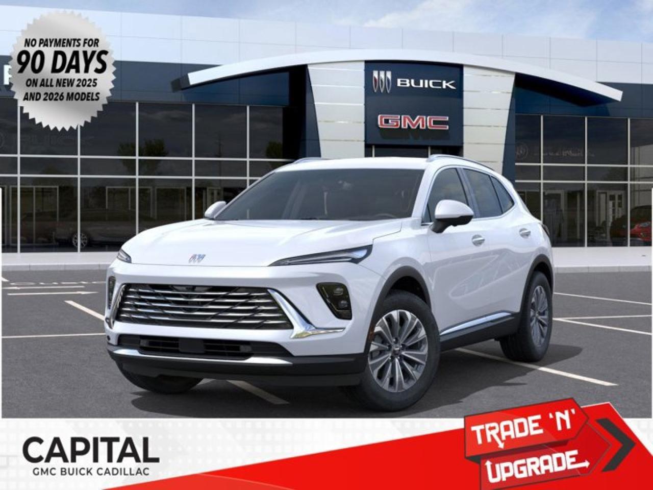 This 2026 Buick Envision in Iridescent White Tricoat is equipped with AWD and Turbocharged Gas I4 2.0L/- TBD  engine.The Buick Envision is a joy to drive and a joy to share. Its sculpted, assertive design combines dynamic lines with head-turning features to elevate expectations of what a luxury SUV can be. Simply kick your foot under the rear bumper or press a button on your key fob to open the standard hands-free power liftgate. From sculpted headlamps, signature waterfall grille to its sculpted, high-tech LED-accented taillamps and crafted chrome details all add to the signature styling of this SUV. Envisions beautifully modern interior is bound to get a few conversations started, with its spacious, welcoming design, thoughtful craftsmanship and premium amenities. The Envision offers two efficient engines: the standard 2.5L DOHC SIDI, or available 2.0L turbo. It also features available all-wheel drive, stability control and adaptive cruise control, allowing you to drive with confidence. Starting with the driver information center, youre able to stay connected to whats going on inside and outside. Envision also comes with an available built-in Wi-Fi hotspot and infotainment system, the myBuick app, Apple CarPlay and Android Auto, staying connected on the go has never been easier or more convenient. Youll also find a comprehensive suite of safety features such as rear cross traffic alert, an intelligent air bag system, safety alert seat, surround vision, lane keep assist and OnStar, all working to help keep you confident on the road.Key features of the Envision Preferred include: Keyless Open with Push-Button Start, Heated 8-way Power Adjustable Front Seats, and Hands-Free Power Programmable Liftgate, and Rear Park Assist.Check out this vehicles pictures, features, options and specs, and let us know if you have any questions. Helping find the perfect vehicle FOR YOU is our only priority.P.S...Sometimes texting is easier. Text (or call) 306-801-9090 for fast answers at your fingertips!Dealer License #914248Disclaimer: All prices are plus taxes & fees. See dealer for Details. Dealer Permit # 914248 See dealer for Details.