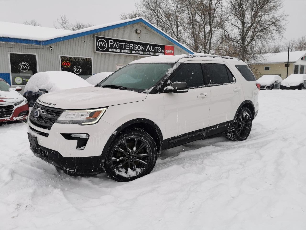 V6 - 4WD - LEATHER - CLEAN CARFAX Discover the perfect blend of power and luxury with the 2018 Ford Explorer XLT 4WD, now available at Patterson Auto Sales. This pre-owned SUV is equipped with a robust 3.5L V6 DOHC 24V engine, delivering the performance you need for any adventure. Step inside to experience the comfort of premium leather seating, providing a touch of elegance to every journey. Whether youre navigating city streets or exploring rugged trails, the Explorers 4WD capability ensures youre ready for anything. Dont miss out on this exceptional vehiclevisit us today and drive home the SUV that redefines your driving experience.