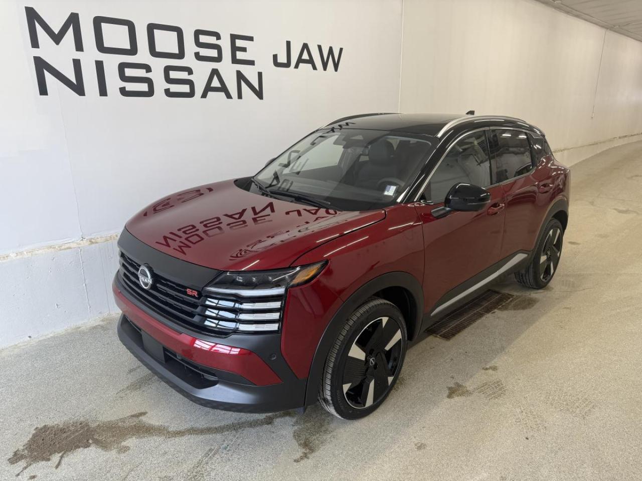 Experience the future of urban driving with the brand new 2026 Nissan Kicks SR, now available at Moose Jaw Nissan in Moose Jaw. This compact SUV arrives in a sleek two-tone black exterior paired with a charcoal interior, offering a modern look and feel. Powered by a responsive 2.0L DOHC 4-cylinder engine and equipped with Xtronic CVT, the Kicks SR delivers smooth, efficient performance for city and highway adventures. All-wheel drive traction ensures you stay confident on Saskatchewans roads, no matter the season.

TRUCK FEATURES
»» All-wheel drive for enhanced road grip
»» 2.0L DOHC 4-cylinder engine performance
»» Xtronic CVT for seamless gear changes
»» Compact SUV versatility for urban lifestyles

ADVANCED SAFETY FEATURES
»» Comprehensive airbag system for all-around protection
»» Anti-lock braking system for safer stops
»» Vehicle Dynamic Control for added stability
»» Traction control system for slippery conditions

PERFORMANCE AND EFFICIENCY
»» 2.0L engine delivers balanced power and efficiency
»» Xtronic CVT optimizes acceleration and fuel use
»» All-wheel drive adapts to changing road surfaces
»» Engineered for responsive city and highway driving

COMFORT AND CONVENIENCE
»» Charcoal interior for a refined cabin atmosphere
»» Automatic climate control for year-round comfort
»» Spacious seating for up to five passengers
»» Keyless entry for easy access

TECHNOLOGY AND CONNECTIVITY
»» Advanced infotainment system for seamless media
»» Bluetooth connectivity for hands-free calling
»» USB ports for device charging on the go
»» Digital driver display for vital vehicle info

CARGO SPACE
»» Flexible rear seats for expanded storage
»» Ample space for groceries or gear
»» Easy-access rear hatch for loading convenience
»» Smart storage solutions throughout the cabin

WHAT OTHER OWNERS LIKE
»» Confident all-wheel drive in all seasons
»» Smooth and quiet Xtronic CVT transmission
»» User-friendly technology and infotainment
»» Efficient yet spirited everyday performance

This 2026 Nissan Kicks SRs VIN is: 3N8AP6DD5TL358075.