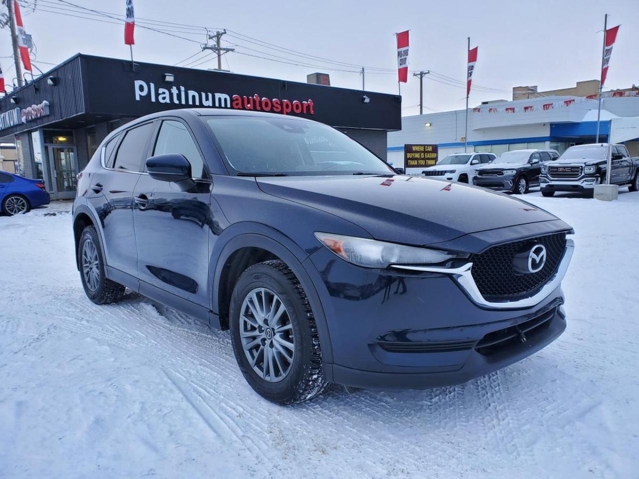 2017 Mazda CX-5 Touring   Premium Leather SUV for Sale in Saskatoon, SK
**ALL WHEEL DRIVE
**HEATED PREMIUM LEATHER SEATS
**HEATED STEERING WHEEL
**Bluetooth® Hands-Free Calling & Audio Streaming
VIN: JM3KFBCL6H0101751
Mileage: 184,429 KM
Exterior Color: Deep Crystal Blue
Interior: Premium Black Leather
Condition: Well Maintained | Touring Package

Sporty Design, Premium Comfort & Mazda Reliability

Now available at Platinum Auto Sport, this 2017 Mazda CX-5 Touring delivers the perfect blend of sporty handling, upscale comfort, and everyday practicality. Finished in stunning Deep Crystal Blue with a premium black leather interior, this CX-5 stands out as one of the most enjoyable compact SUVs to drive.

Known for its reliability, fuel efficiency, and refined interior, the CX-5 is an excellent choice for commuting, families, and year-round Saskatchewan driving.

P Key Features of the 2017 Mazda CX-5 Touring
Performance & Efficiency

2.5L SKYACTIV® 4-Cylinder Engine

6-Speed Automatic Transmission

Smooth, responsive handling

Excellent fuel economy

Front-Wheel Drive (AWD available depending on configuration)

Exterior Features

Deep Crystal Blue Metallic Paint

17-Inch Alloy Wheels

LED Daytime Running Lights

Automatic Headlights

Heated Power Side Mirrors

Rear Privacy Glass

Interior Comfort & Space

Premium Black Leather Seating

Heated Front Seats

Power Drivers Seat

Dual-Zone Automatic Climate Control

Leather-Wrapped Steering Wheel

Spacious Seating for 5

60/40 Split-Folding Rear Seats

Generous Cargo Area

Technology & Infotainment

Mazda Connecu Infotainment System

Touchscreen Display

Bluetooth® Hands-Free Calling & Audio Streaming

USB & Auxiliary Inputs

Steering Wheel Audio & Cruise Controls

Rearview Backup Camera

Push-Button Start & Keyless Entry

Safety & Driver Assistance

Blind Spot Monitoring

Rear Cross Traffic Alert

Electronic Stability Control

Traction Control System

Anti-Lock Braking System (ABS)

Advanced Airbag System

Tire Pressure Monitoring System

  Why Buy This 2017 Mazda CX-5 Touring?
/  Premium Leather Interior/  Sporty, Fun-to-Drive SUV/  Reliable Mazda Engineering/  Excellent Value Compact SUV/  Comfortable & Practical for Daily Use

P Why Buy from Platinum Auto Sport?

At Platinum Auto Sport, we specialize in in-house financing for ALL credit types, including:
/  Good credit/  Bad credit/  No credit/  Self-employed
  Rebuilding credit/  New to Canada

We proudly serve customers throughout Saskatoon and all of Saskatchewan, making approvals fast and stress-free.

 Book Your Test Drive Today

This 2017 Mazda CX-5 Touring offers premium comfort, sporty performance, and outstanding value.

 Visit Platinum Auto Sport in Saskatoon, SK
 Schedule your test drive today
 Apply now for in-house financing   all credit types welcome

Drive smart. Drive Mazda. Drive Platinum Auto Sport.