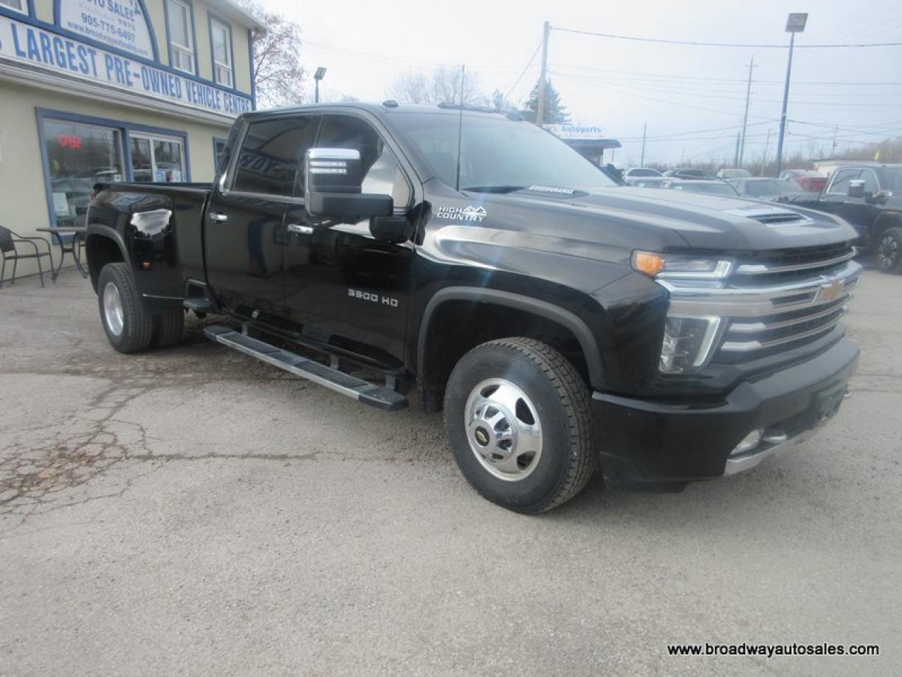 2023 Chevrolet Silverado 3500 1-TON HIGH-COUNTRY-MODEL 5 PASSENGER 6.6L - DURAMAX.. 4X4.. CREW-CAB.. 8-FOOT-DUALLY.. NAVIGATION.. POWER SUNROOF.. LEATHER.. HEATED/AC SEATS.. Photo