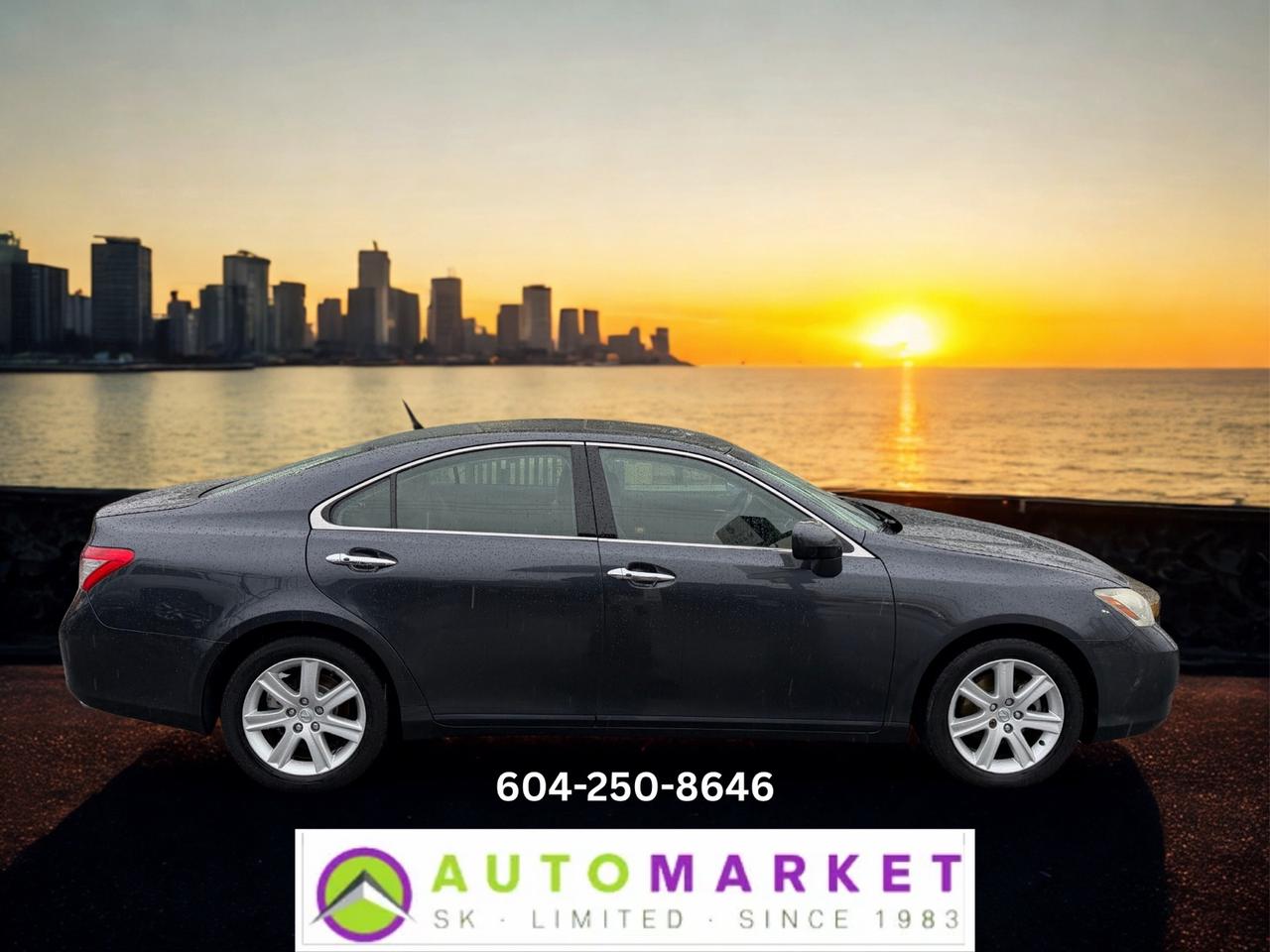 CALL OR TEXT KARL @ 6-0-4-2-5-0-8-6-4-6 FOR INFO & TO CONFIRM WHICH LOCATION.<br /><br />BEAUTIFUL LEXUS ES350 IN AMAZING CONDITION INSIDE AND OUT. THROUGH THE SHOP, FULLY INSPECTED AND READY TO GO. WE KNOW THAT THE BRAKES ARE APPROX. 70% NEW ON THE FRONT AND APPROX. 60% NEW ON THE REAR. WE ALSO KNOW THE TIRES ARE APPROX. 60% AS WELL WITH TONS OF LIFE LEFT ON THEM. DON'T MISS THIS LUXURIOUS AND RELIABLE RIDE! THESE ARE GETTING HARD TO FIND IN GOOD SHAPE.&nbsp;<br /><br />2 LOCATIONS TO SERVE YOU, BE SURE TO CALL FIRST TO CONFIRM WHERE THE VEHICLE IS.<br /><br />We are a family owned and operated business for 40 years. Since 1983 we have been committed to offering outstanding vehicles backed by exceptional customer service, now and in the future. Whatever your specific needs may be, we will custom tailor your purchase exactly how you want or need it to be. All you have to do is give us a call and we will happily walk you through all the steps with no stress and no pressure.<br /><br />&nbsp; &nbsp; &nbsp; &nbsp; &nbsp; &nbsp; &nbsp; &nbsp; &nbsp; &nbsp; &nbsp; &nbsp; &nbsp; &nbsp; &nbsp; &nbsp; &nbsp; &nbsp; &nbsp; &nbsp; &nbsp; &nbsp; WE ARE THE HOUSE OF YES!<br /><br />ADDITIONAL BENEFITS WHEN BUYING FROM SK AUTOMARKET:<br /><br />-ON SITE FINANCING THROUGH OUR 17 AFFILIATED BANKS AND VEHICLE&nbsp; &nbsp; &nbsp; &nbsp; &nbsp; &nbsp; &nbsp; &nbsp; &nbsp; &nbsp; &nbsp; &nbsp; &nbsp; &nbsp; &nbsp; &nbsp; &nbsp; &nbsp; &nbsp; &nbsp; &nbsp; &nbsp; &nbsp; &nbsp; &nbsp; &nbsp;FINANCE COMPANIES.<br />-IN HOUSE LEASE TO OWN PROGRAM.<br />-EVERY VEHICLE HAS UNDERGONE A 120 POINT COMPREHENSIVE INSPECTION.<br />-EVERY PURCHASE INCLUDES A FREE POWERTRAIN WARRANTY.<br />-EVERY VEHICLE INCLUDES A CARFAX AND ICBC DAMAGE REPORT.<br />-EVERY VEHICLE IS GUARANTEED LIEN FREE.<br />-DISCOUNTED RATES ON PARTS AND SERVICE FOR YOUR NEW CAR AND ANY OTHER&nbsp; &nbsp;FAMILY CARS THAT NEED WORK NOW AND IN THE FUTURE.<br />-40 YEARS IN THE VEHICLE SALES INDUSTRY.<br />-A+++ MEMBER OF THE BETTER BUSINESS BUREAU.<br />-RATED&nbsp;TOP DEALER BY CARGURUS 8 YEARS IN A ROW<br />-MEMBER&nbsp;IN GOOD STANDING WITH THE VEHICLE SALES AUTHORITY OF BRITISH&nbsp; &nbsp;COLUMBIA.<br />-MEMBER OF THE AUTOMOTIVE RETAILERS ASSOCIATION.<br />-COMMITTED CONTRIBUTOR TO OUR LOCAL COMMUNITY AND THE RESIDENTS OF BC.<br /> This vehicle has been Fully Inspected, Certified and Qualifies for Our Free Extended Warranty.Don't forget to ask about our Great Finance and Lease Rates. We also have a Options for Buy Here Pay Here and Lease to Own for Good Customers in Bad Situations. 2 locations to help you, White Rock and Langley. Be sure to call before you come to confirm the vehicles location and availability or look us up at www.automarketsales.com. White Rock 604-542-4970 and Langley 604-533-1310. Serving Surrey, Delta, Langley, Richmond, Vancouver, all of BC and western Canada. Financing & leasing available. CALL SK AUTOMARKET LTD. 6045424970. Call us toll-free at 1 877 813-6807. $999 Documentation fee (negotiable) and applicable taxes are in addition to advertised prices. LANGLEY LOCATION DEALER# 40038 S. SURREY LOCATION DEALER #9987