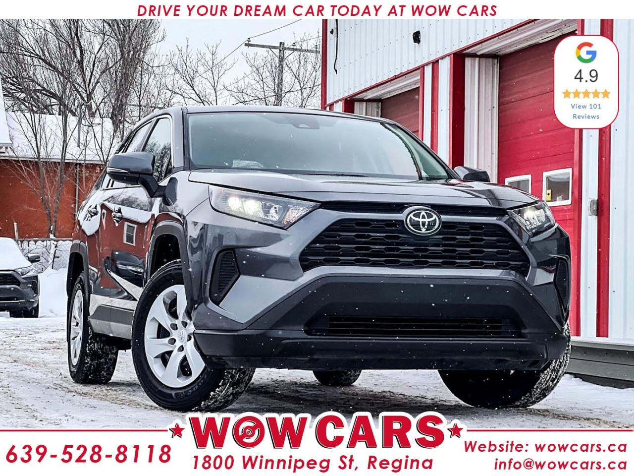 2025 Toyota RAV4 LE AWD Odometer: 40,013 KM <br/> Price: $38,990+taxes <br/> Financing Available <br/> <br/> WOW Factors:- -Certified and mechanical inspection <br/> -No Accidents <br/> <br/> <br/> Highlight Features:--Wireless Apple Carplay, Android Auto <br/> -Lane Keep Departure Warning <br/> -Front Collision Warning <br/> -Blind Spot monitoring <br/> -Eco Mode, Sport Mode <br/> -All Wheel Drive <br/> -8 Touchscreen Display <br/> -Backup-Camera <br/> -Heated Seats <br/> -Snow Mode, Eco Mode <br/> -Auto Start/Stop Feature <br/> -Auto High Beem <br/> -Adaptive Cruise Control and much more. <br/> <br/> Financing Available Driven by Trust, Powered by Family  Your Destination for Quality Pre-Owned Vehicles <br/> At our family-owned dealership, customer satisfaction isnt just a goal  its our promise. We specialize in pre-owned Cars, SUVs, Vans, and Trucks, offering standout value with the WOW factors that set us apart. From exceptional Google reviews to unmatched after-sales service, we go above and beyond to make your experience seamless, transparent, and friendly. <br/> <br/> <br/> Visit WOW CARS Today at 1800 Winnipeg Street Regina, SK S4P1G2, or give us a call at (639) 528-8II8. <br/>