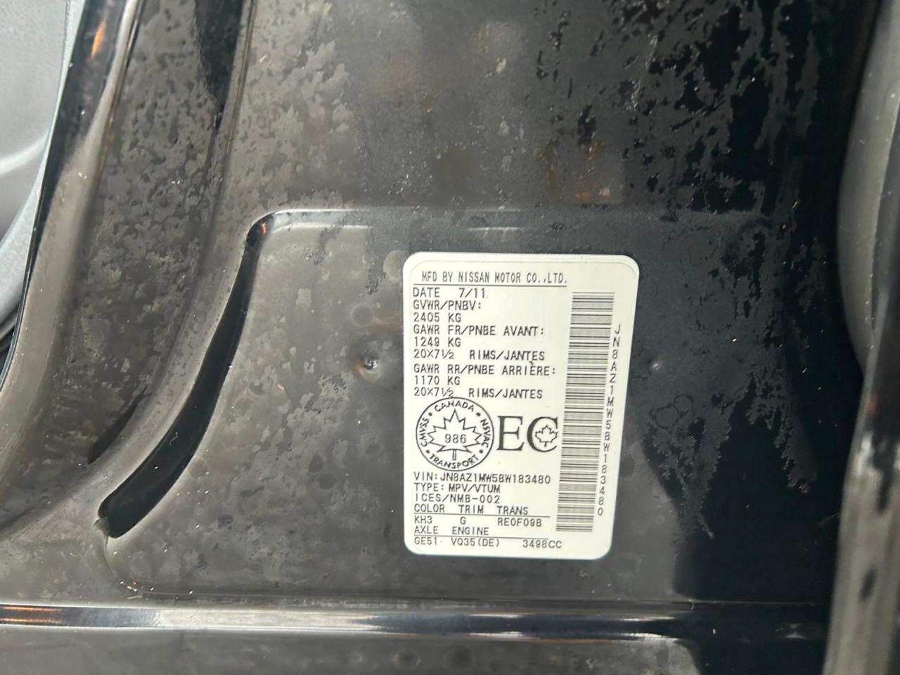 2011 Nissan Murano AWD 4DR LE Photo