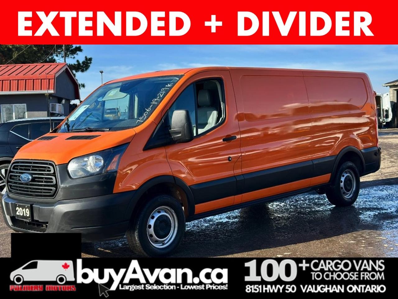 2019 Ford Transit Cargo Van Cargo 148" Low Roof + Divider Photo0