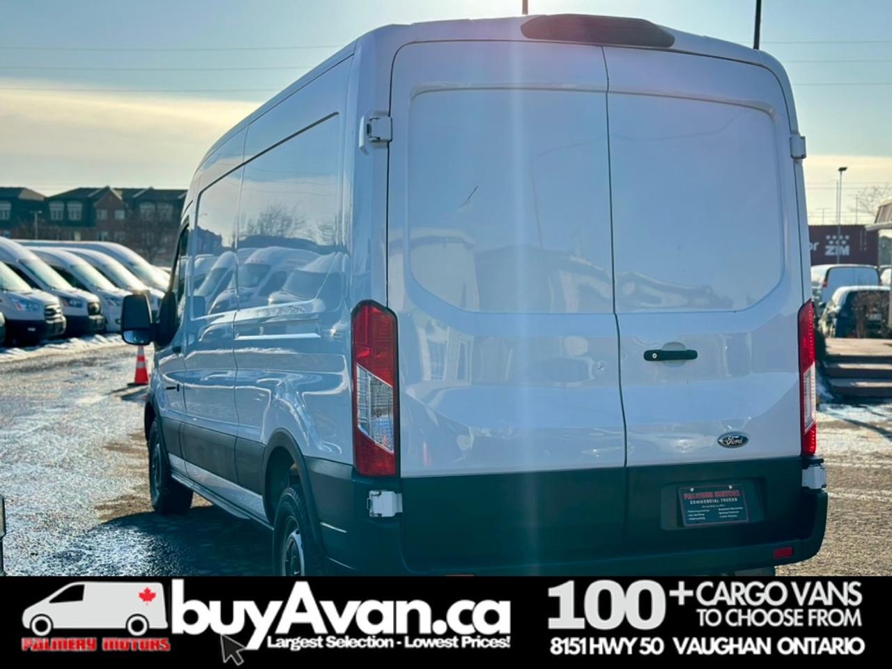 2021 Ford Transit Cargo Van Cargo 148 WB Mid Roof + Divider   CERTIFIED Photo