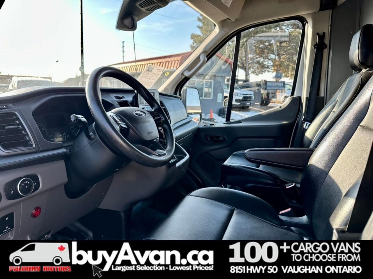 2021 Ford Transit Cargo Van Cargo 148 WB Mid Roof + Divider   CERTIFIED Photo