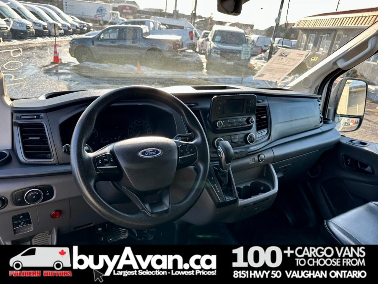 2021 Ford Transit Cargo Van Cargo 148 WB Mid Roof + Divider   CERTIFIED Photo
