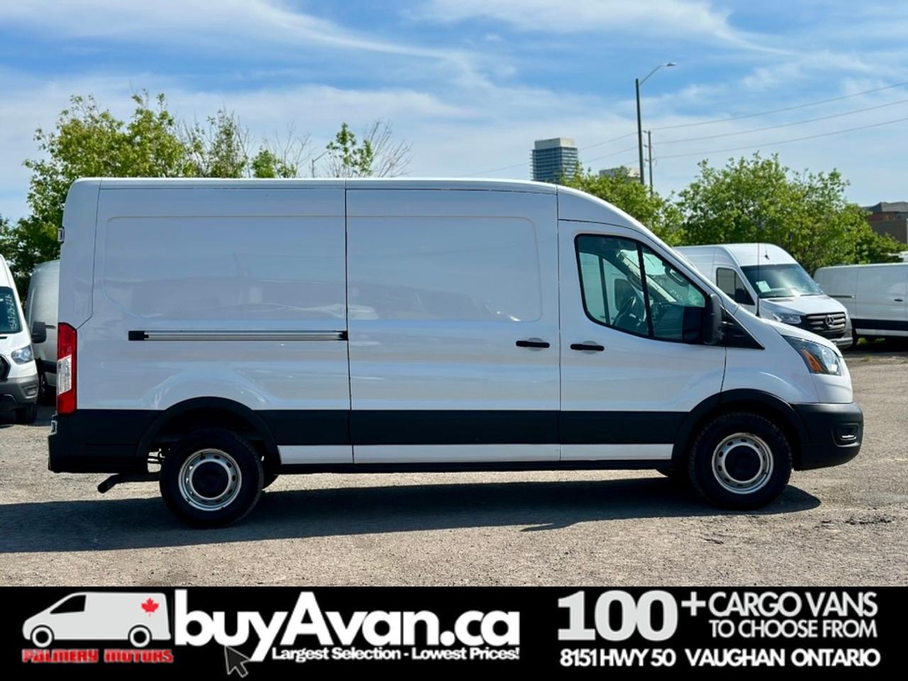 2021 Ford Transit Cargo Van Cargo 148 WB Mid Roof + Divider   CERTIFIED Photo