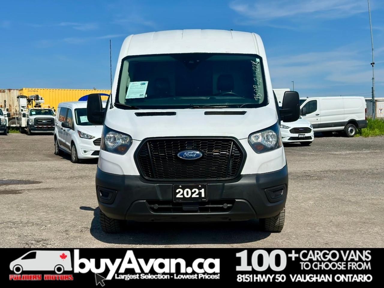 2021 Ford Transit Cargo Van Cargo 148 WB Mid Roof + Divider   CERTIFIED Photo